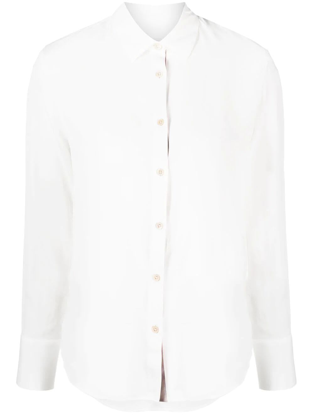 Shop Ps By Paul Smith Spray Swirl Placket Shirt In Cream