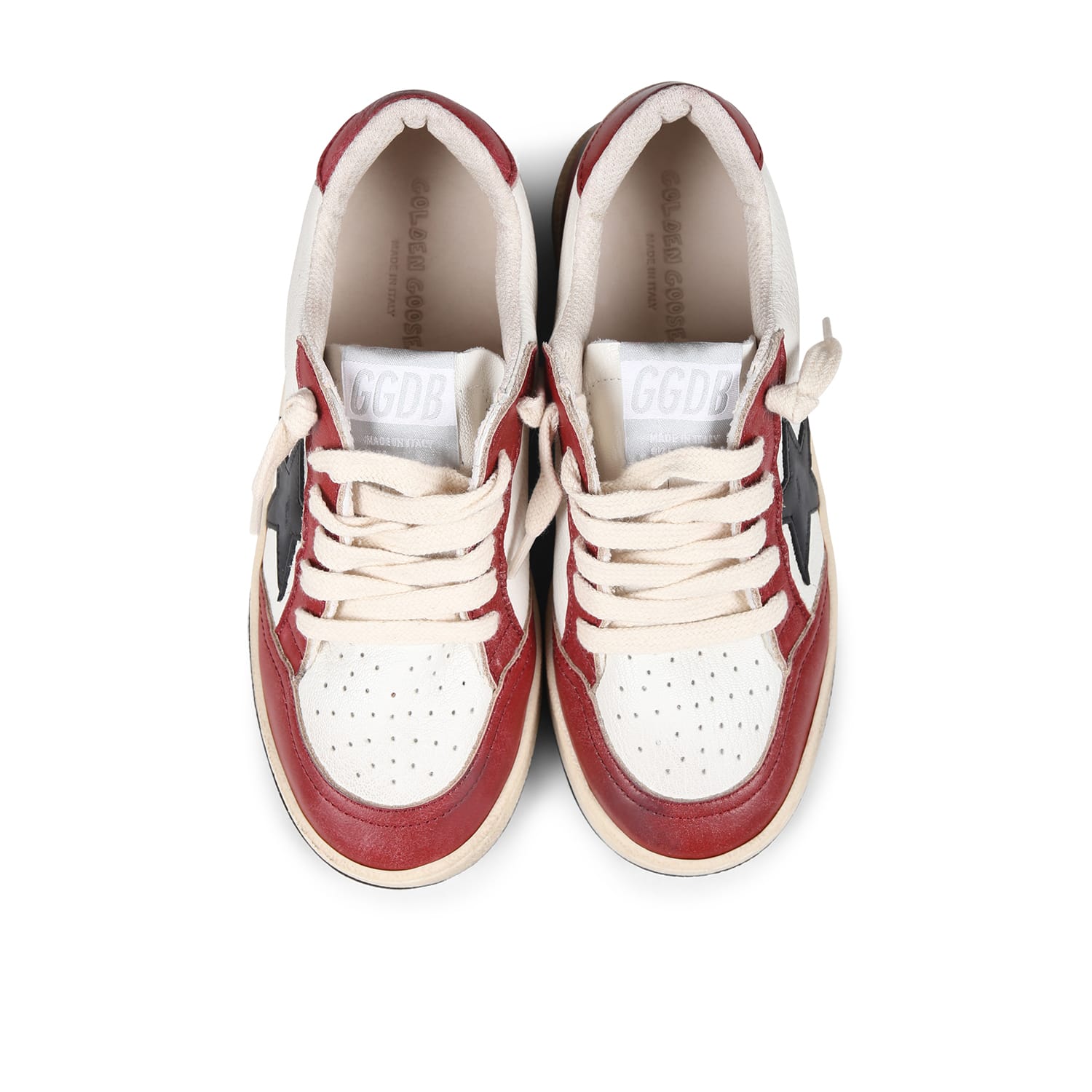 Shop Golden Goose Red Sneakers For Kids
