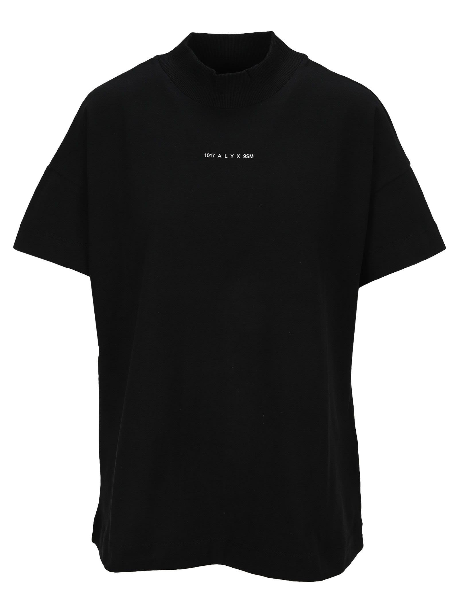 Click to view more detailed imagery on our partner's website Alyx Logo Mock Neck Tee In Black
