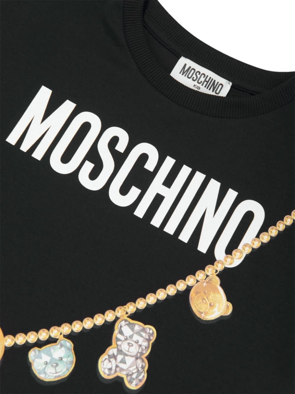 Shop Moschino T-shirt Con Stampa In Nero