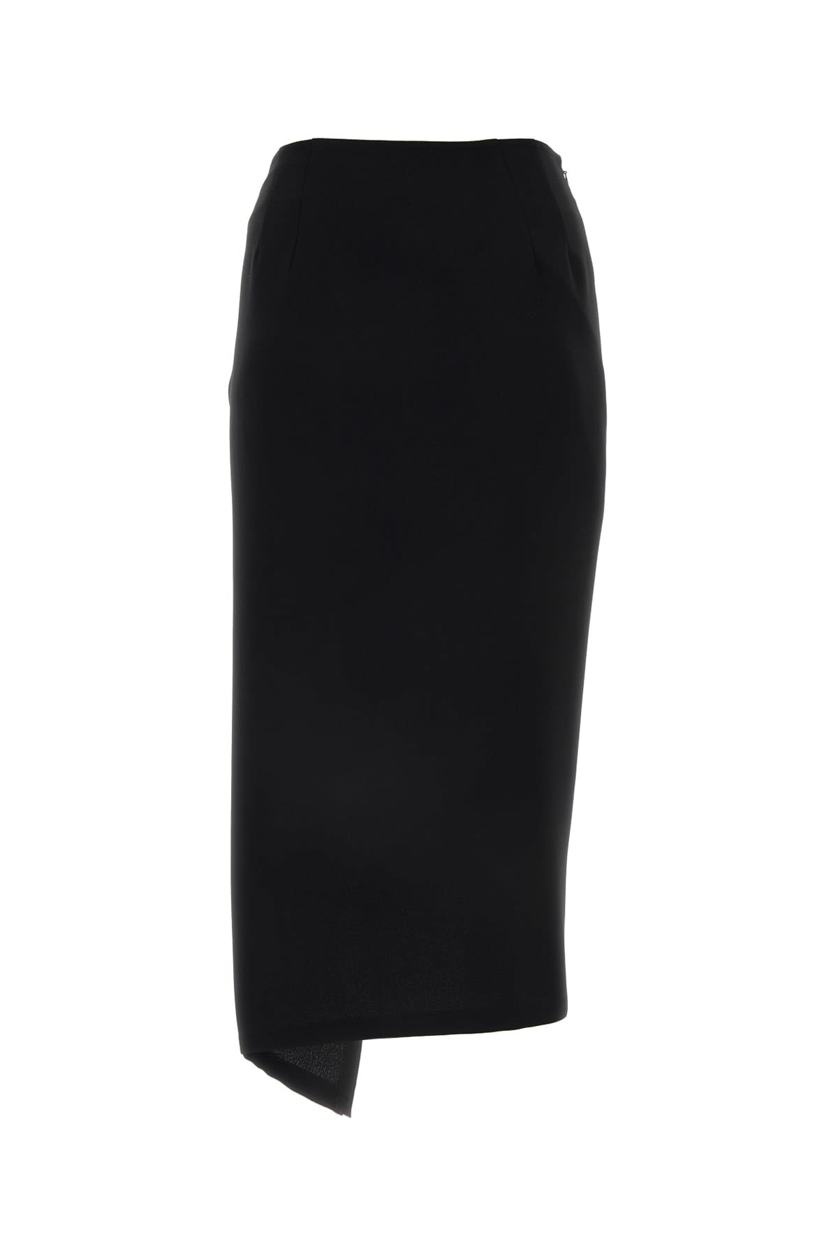 Dries Van Noten Ruffle-trim Cotton Midi Skirt In Black