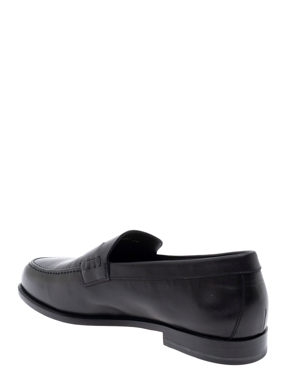 Doucal's Penny-slot Almond Toe Loafers In Black