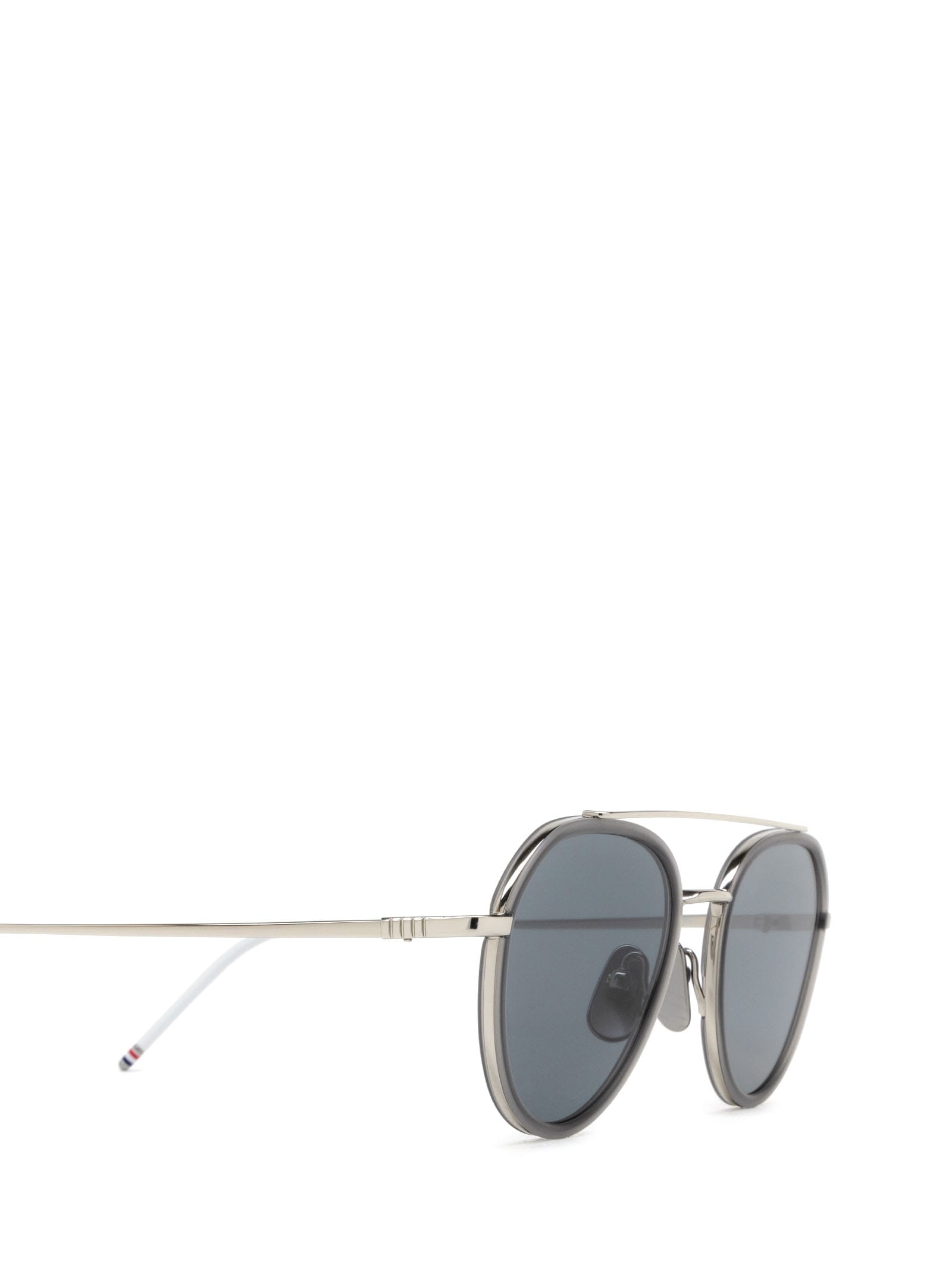 THOM BROWNE UES801A LIGHT GREY SUNGLASSES 