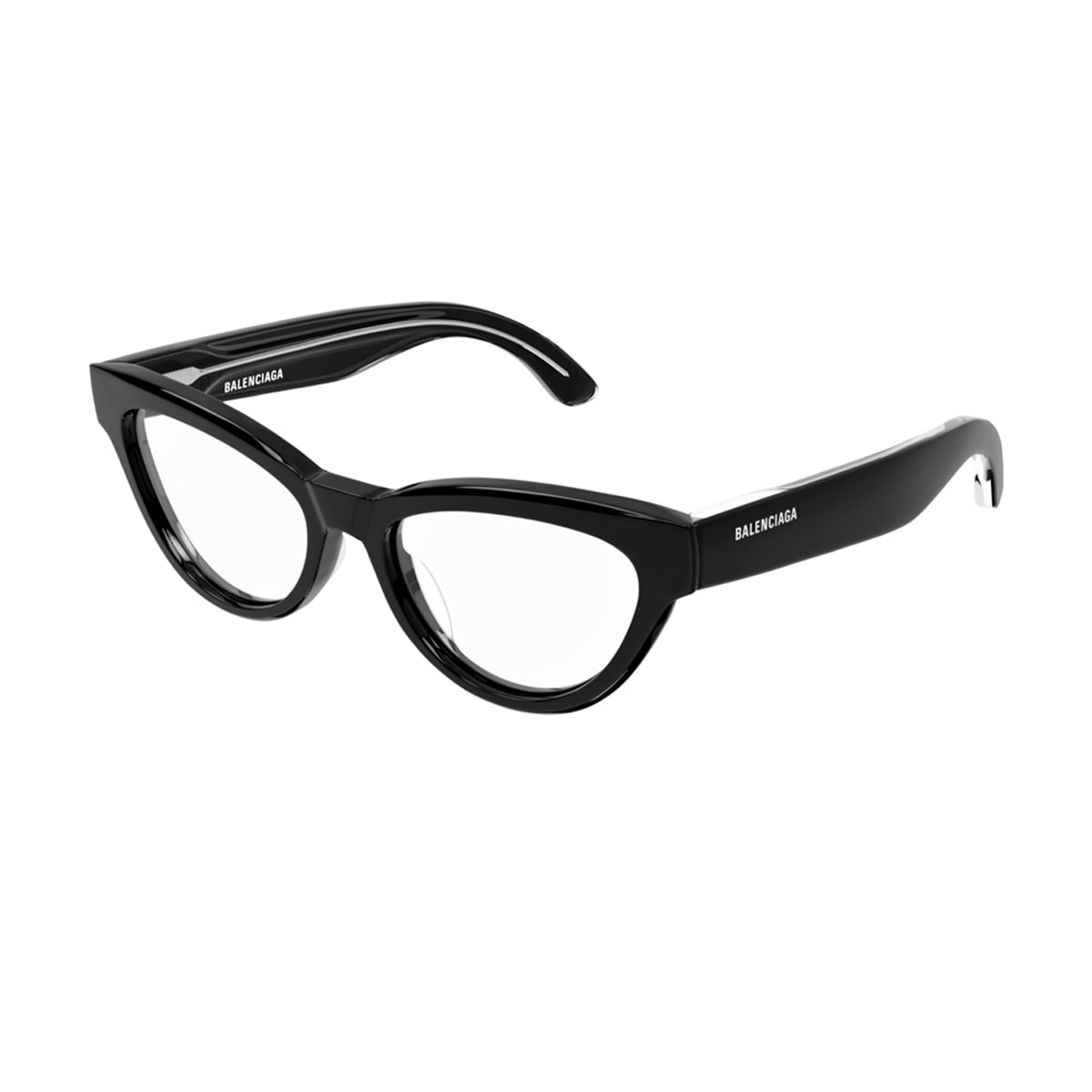 Shop Balenciaga Bb0241o Linea Everyday 001 Glasses In Nero
