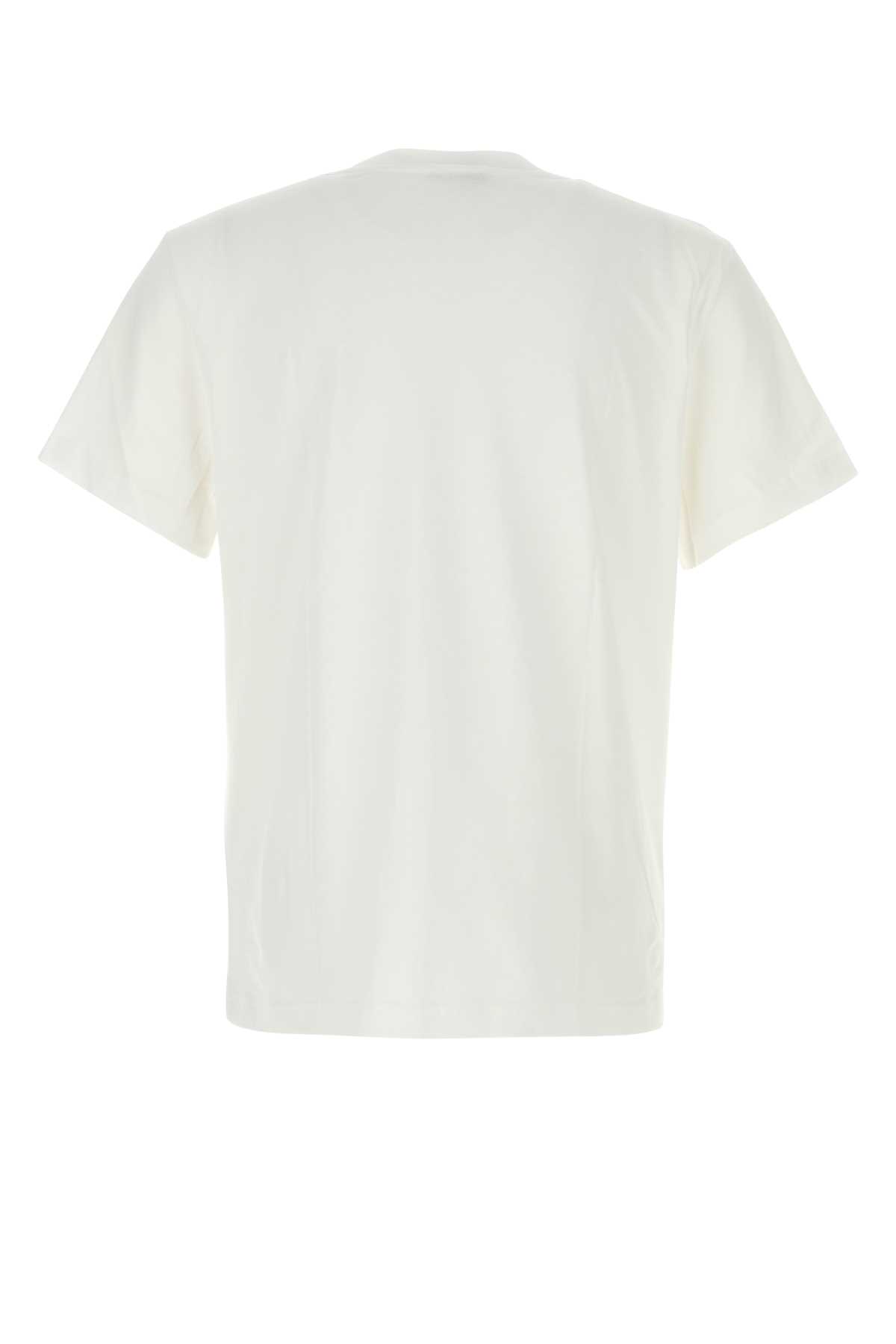 Apc White Cotton T-shirt In White