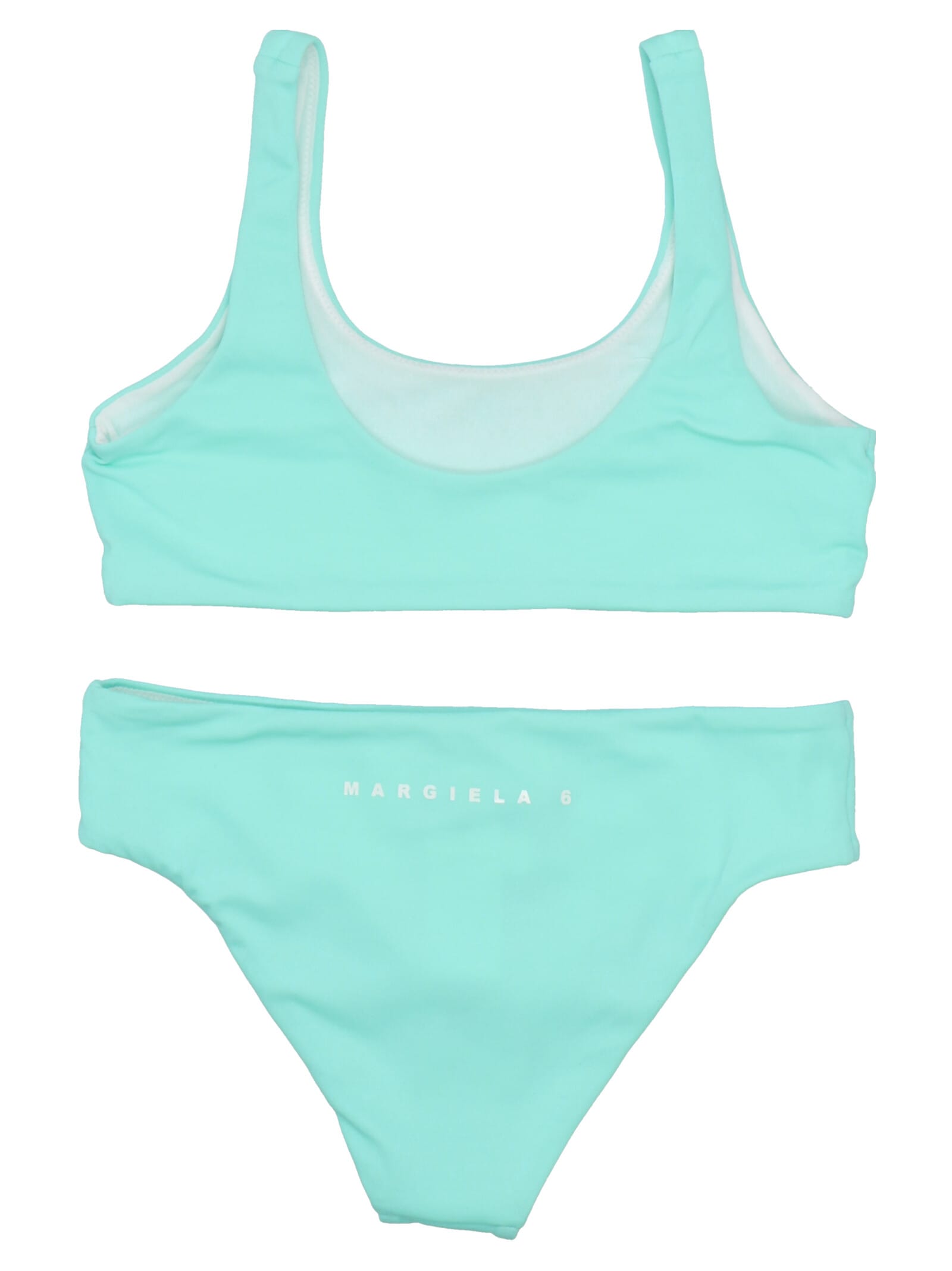 Mm6 Maison Margiela Kids' Mm6m3u Swimsuit Maison Margiela Aquamarine ...