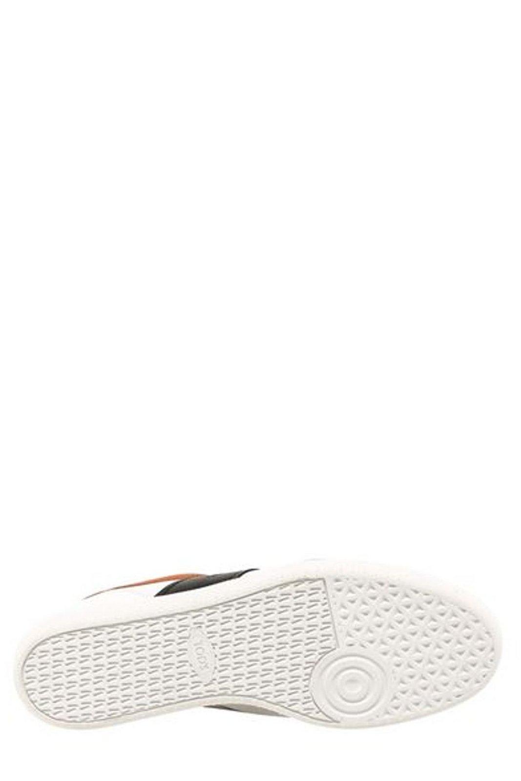 Tod's Tabs Leather Low-top Sneakers In White