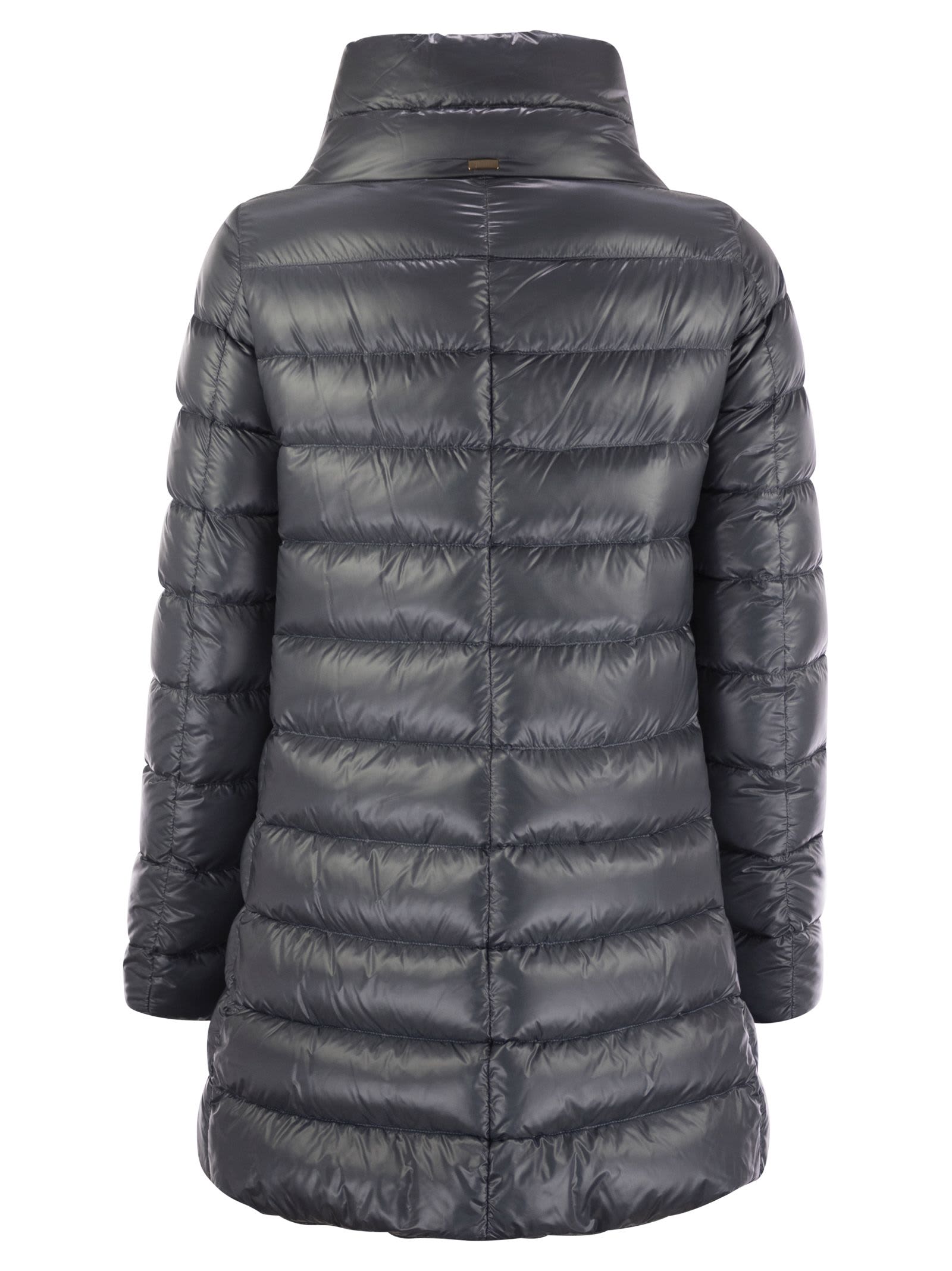 Herno Women's Amelia - Down Jacket With Ring Collar In Blue