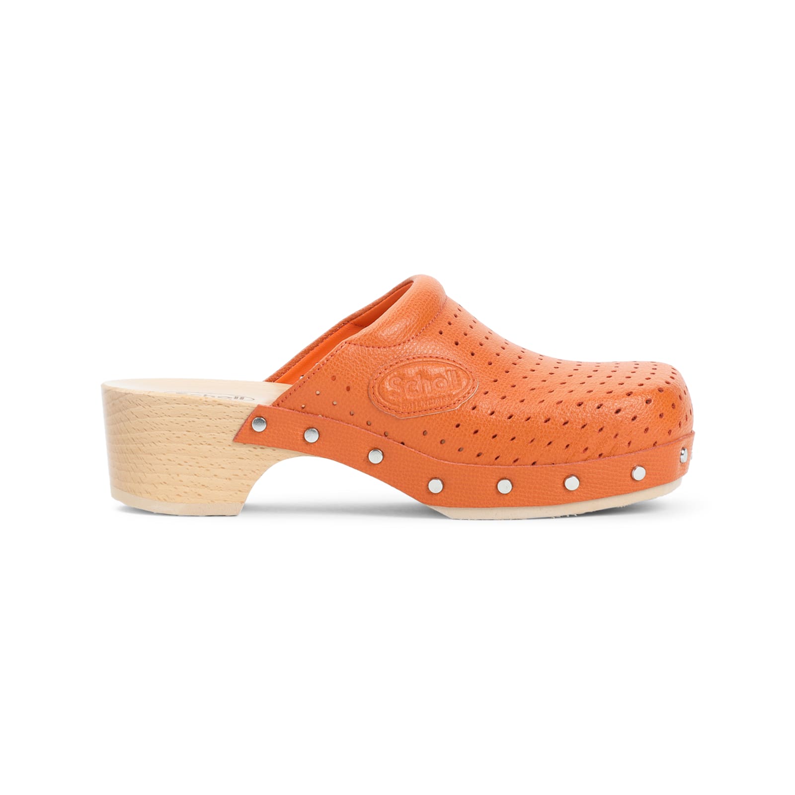 Balenciaga Scholl Clog Mule In Orange