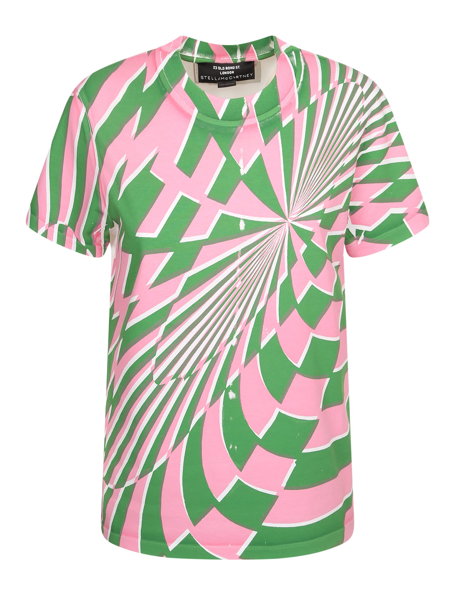 Stella McCartney T-shirt Optical Rosa/verde