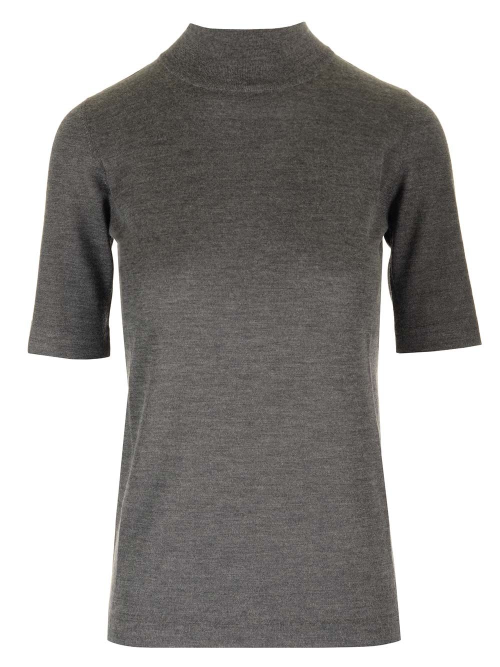 Shop Brunello Cucinelli Cashmere And Silk Top In Grey