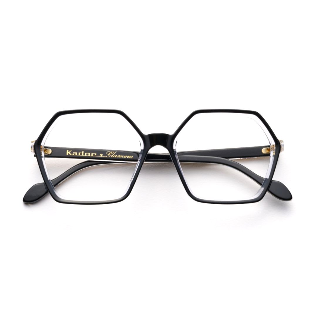 Kador Eyeglasses Exagon Glamour In Black
