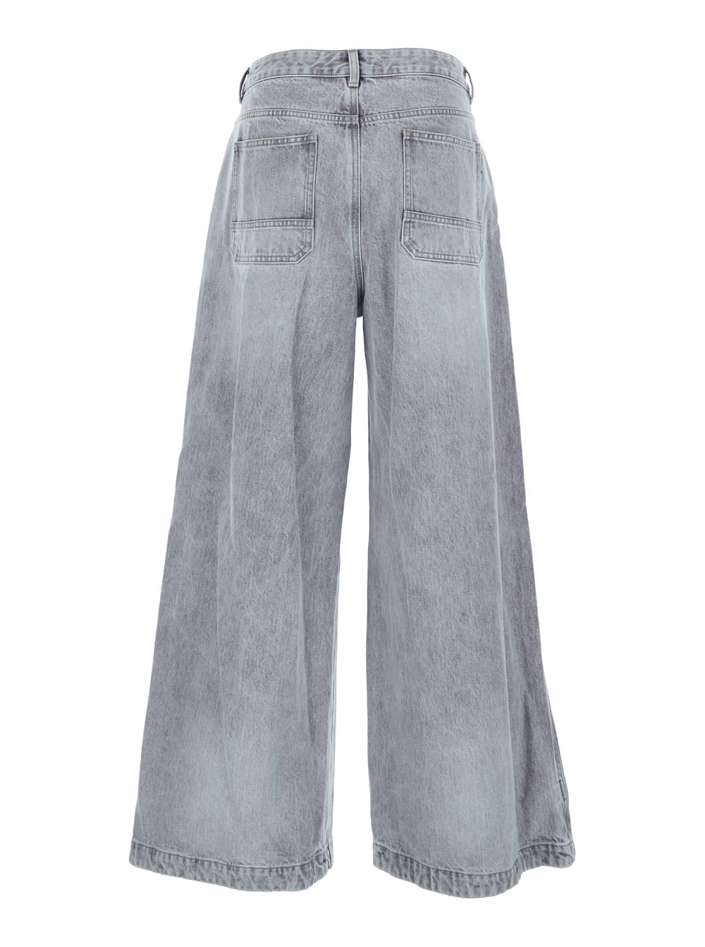 Juunj Pleated Five-pocket Jeans In Blue