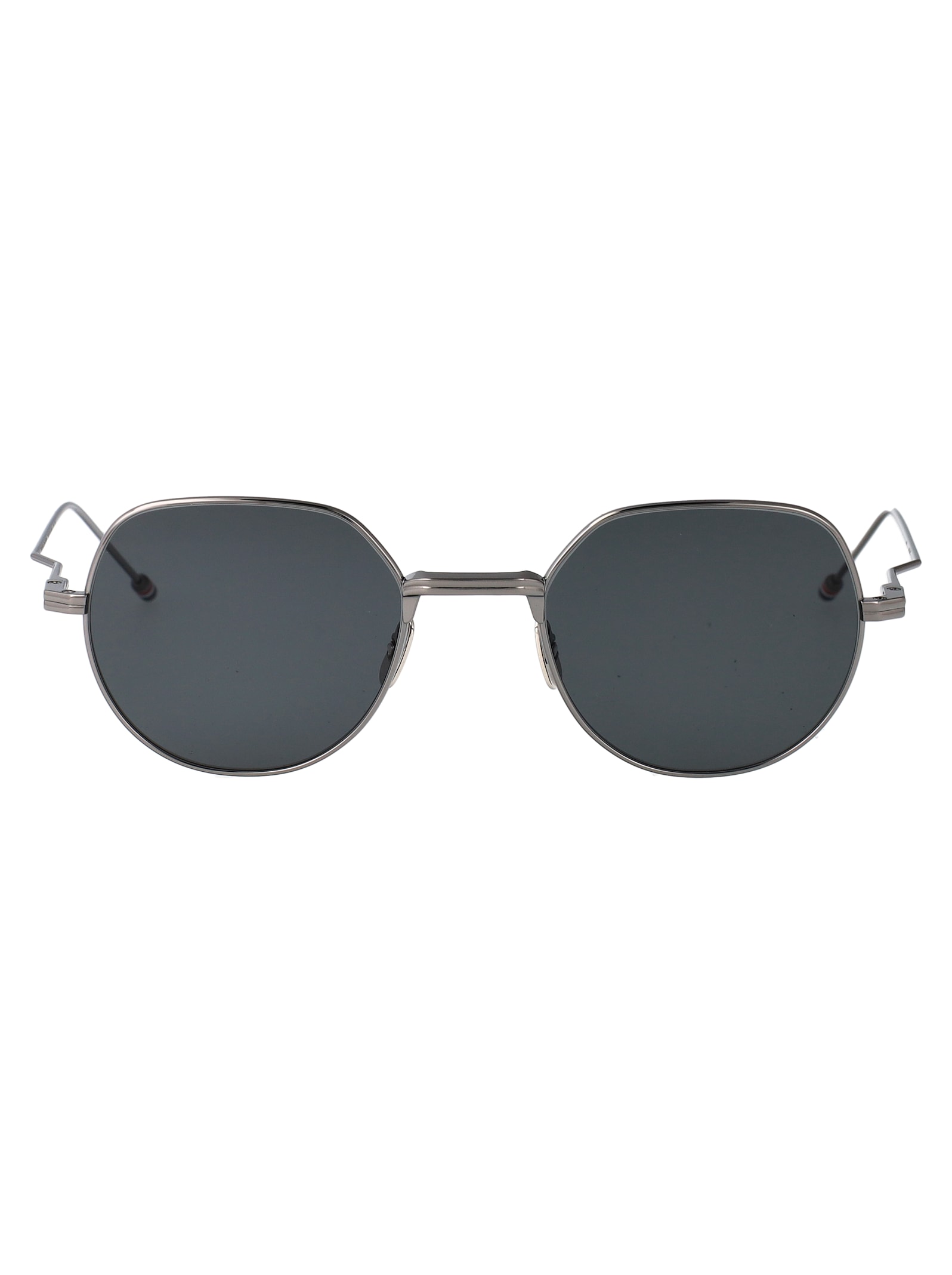 Thom Browne N11 Grey Titanium Titanium Sunglasses In Gray