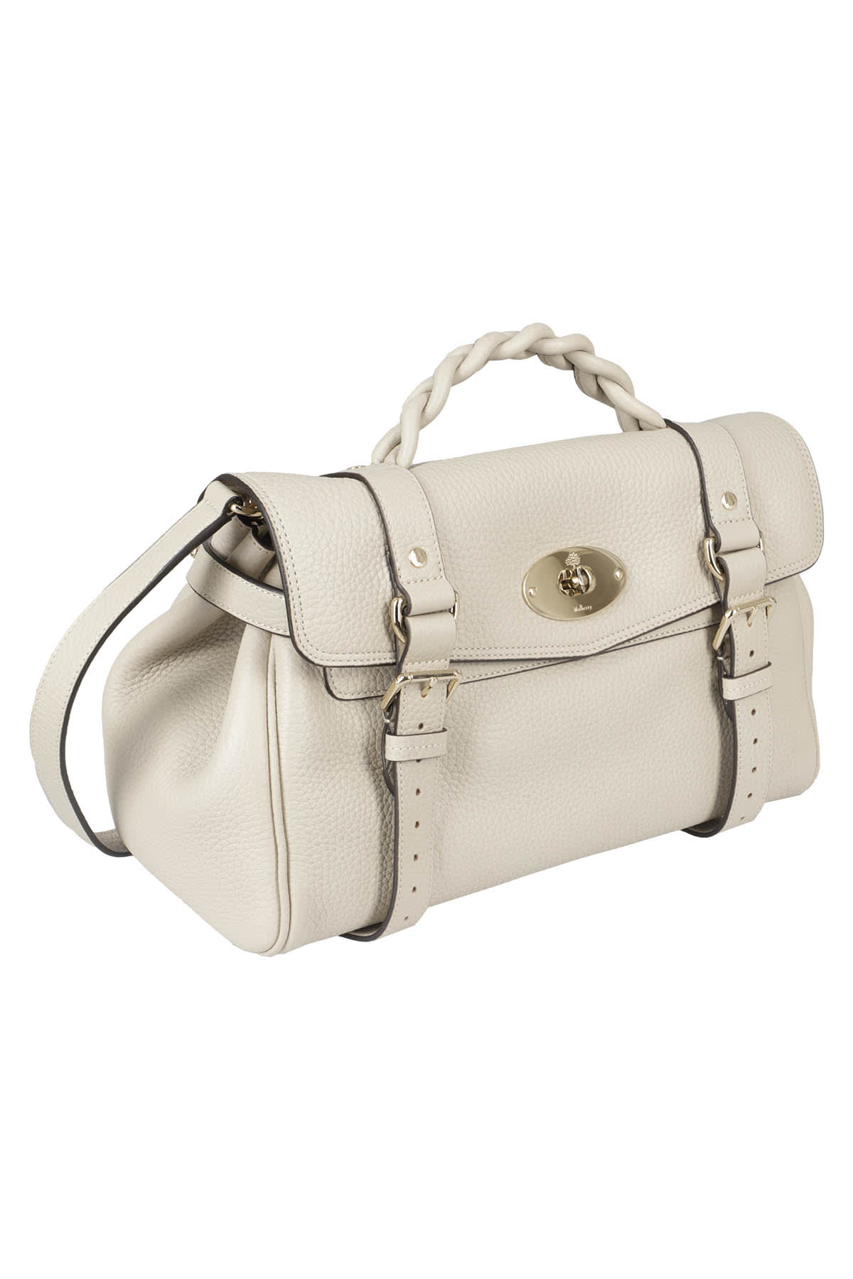 Shop Mulberry Alexa Heavy Grain In Chalk