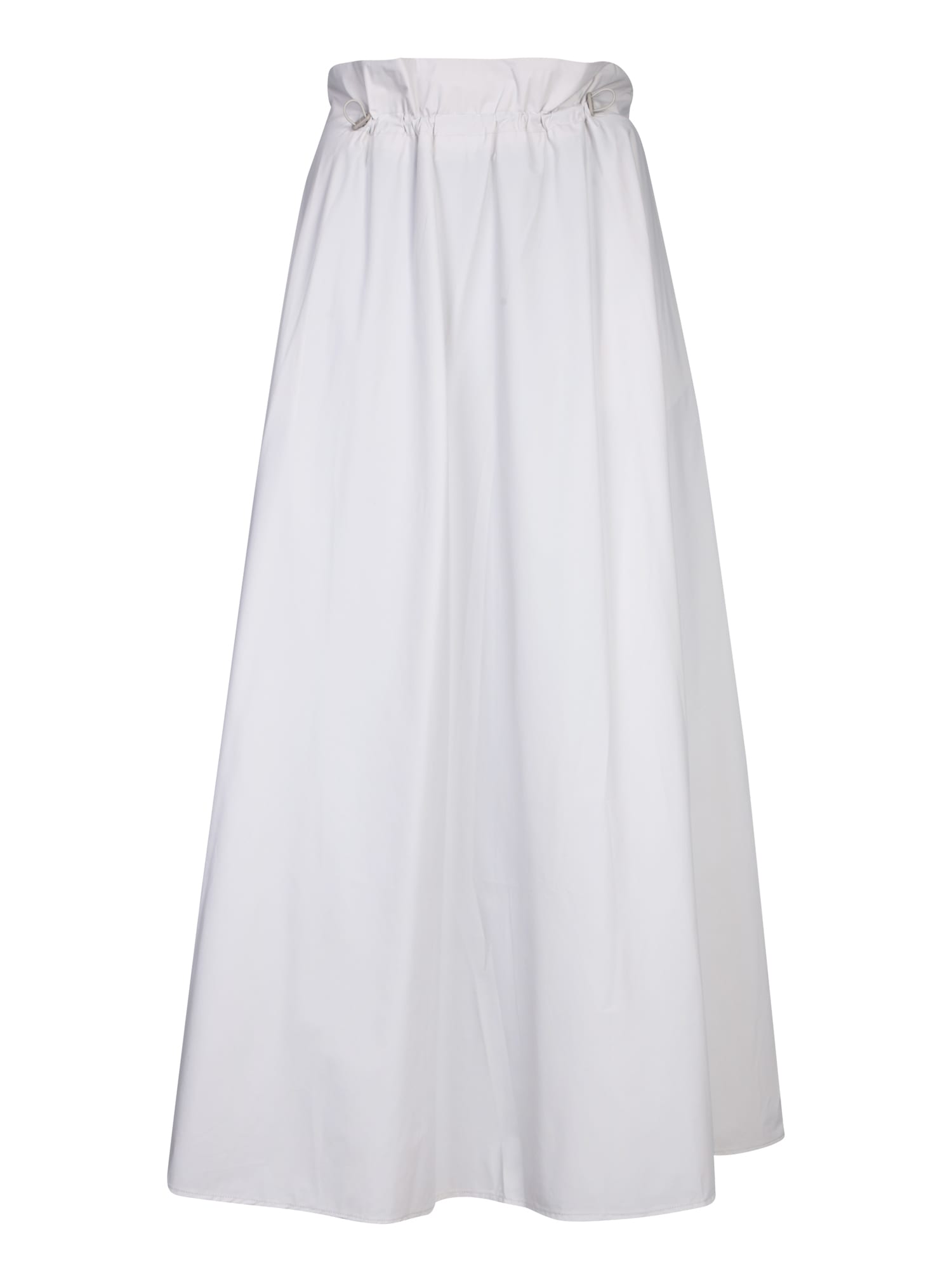 Laminar White Midi Skirt
