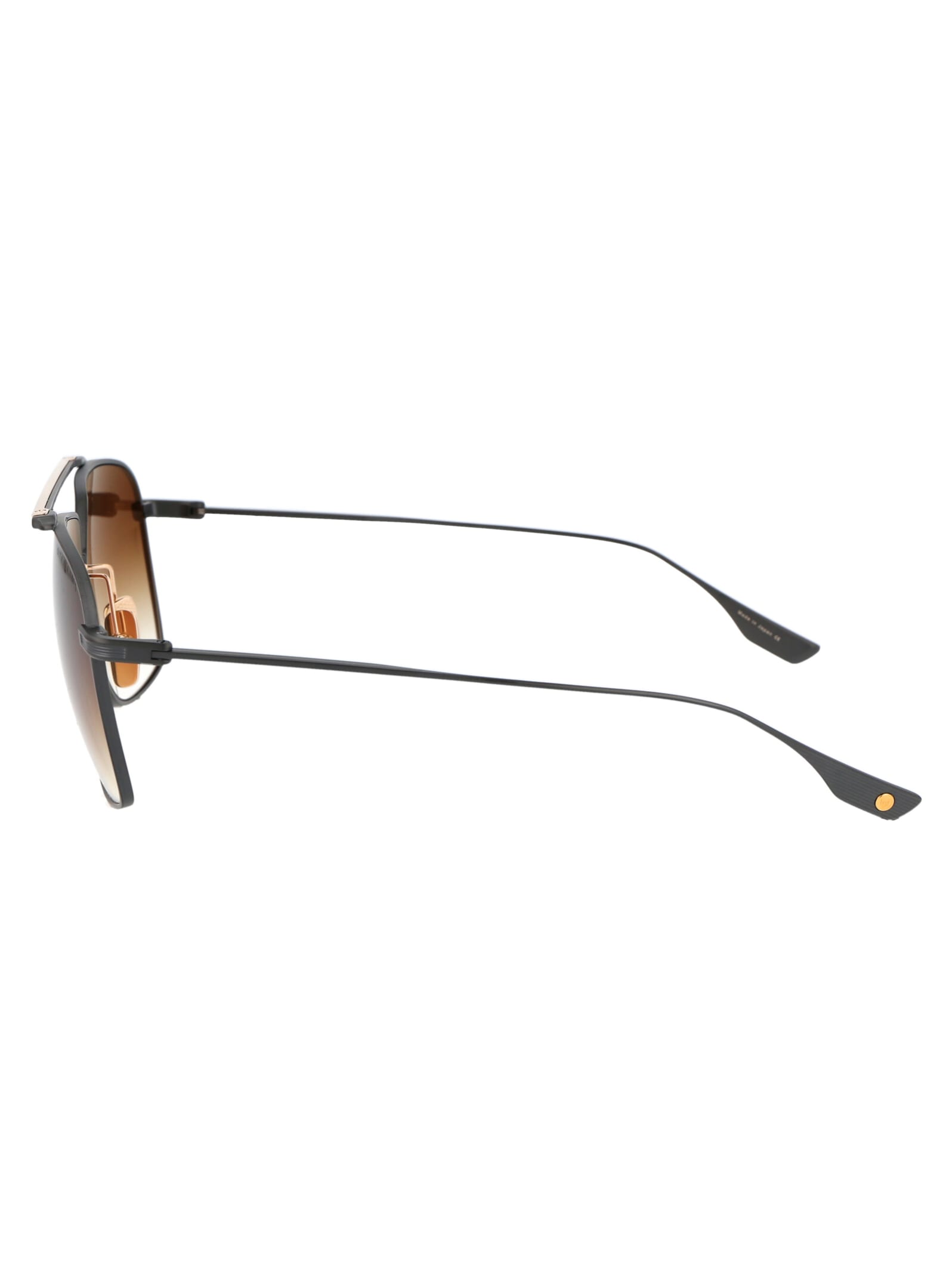 Shop Dita Alkamx Sunglasses In Black Iron - White Gold Gradient