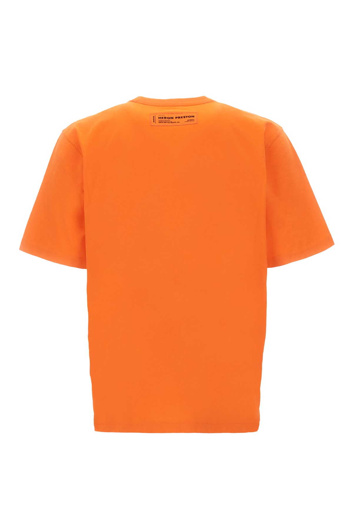 Shop Heron Preston Orange Cotton Oversize T-shirt In 2201