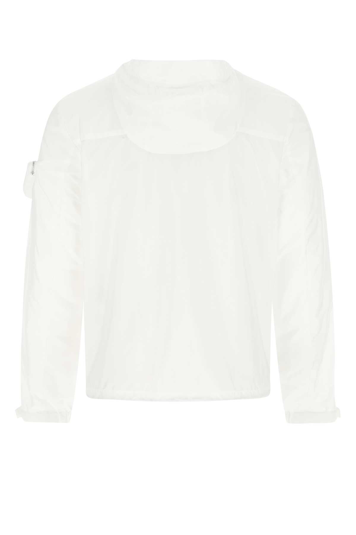 Prada White Re-nylon Jacket In F0009