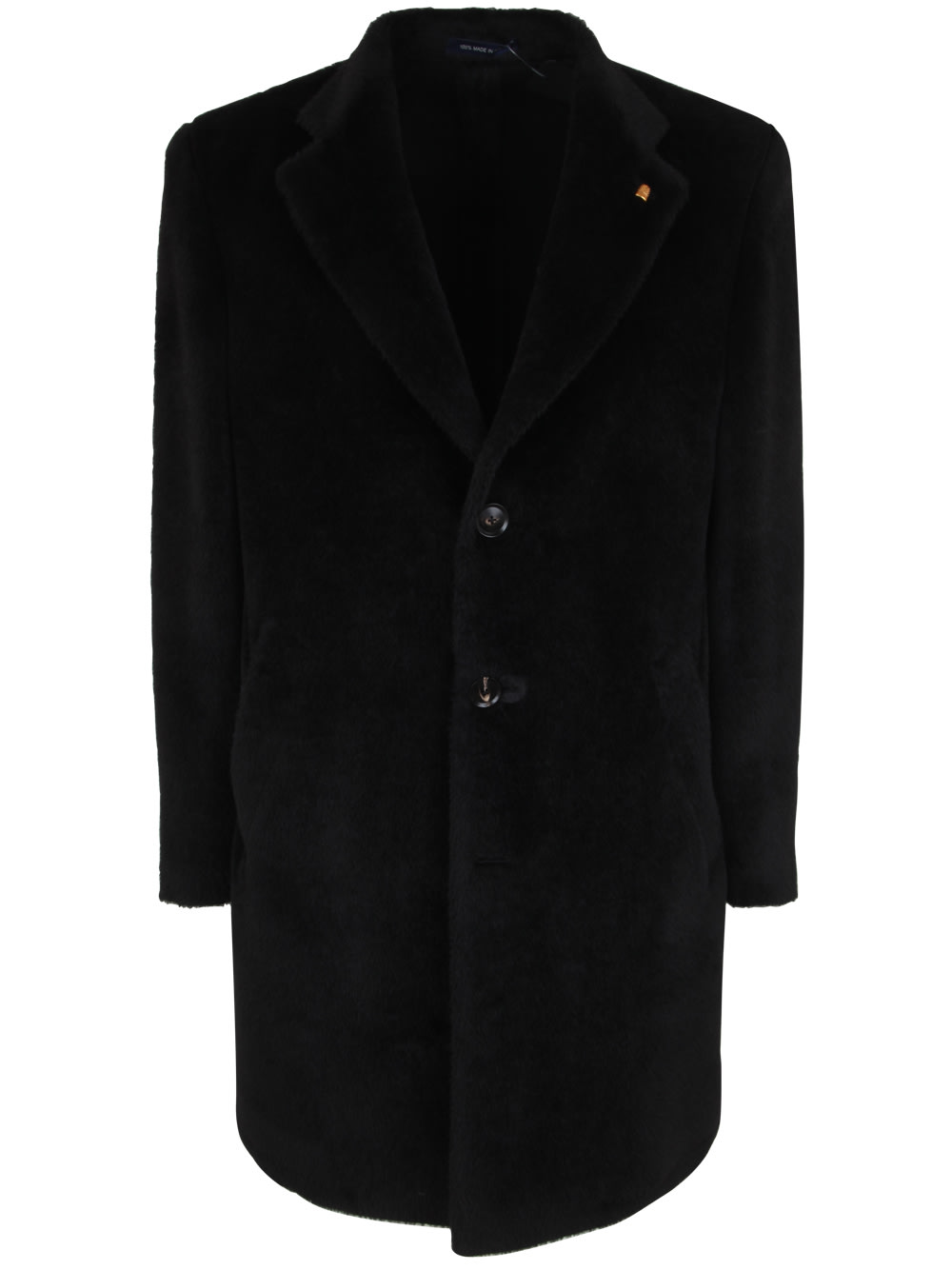 Shop Sartoria Latorre Berto Alpaca Coat In Black
