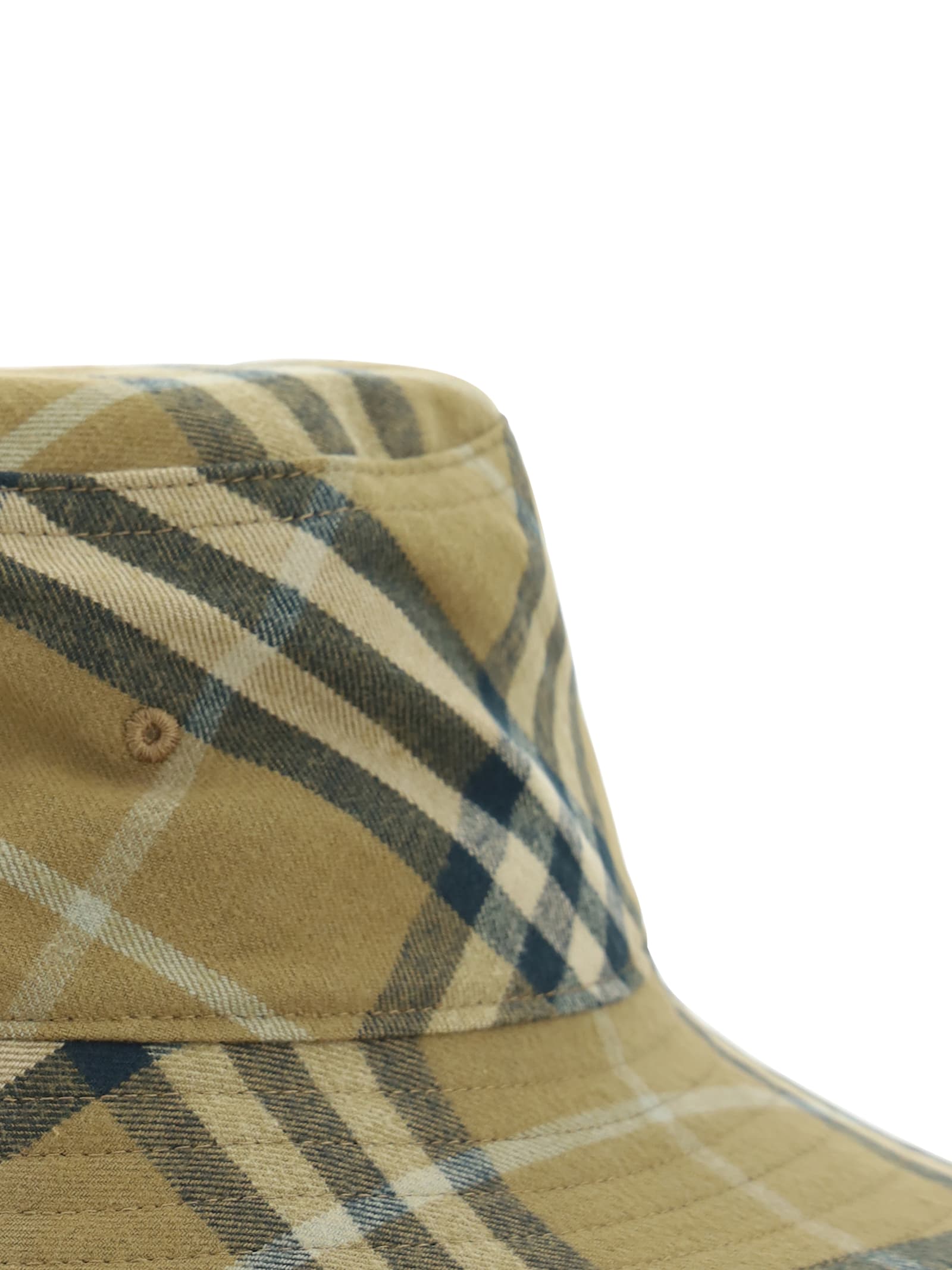 Shop Burberry Bucket Hat In Camp Ip Check