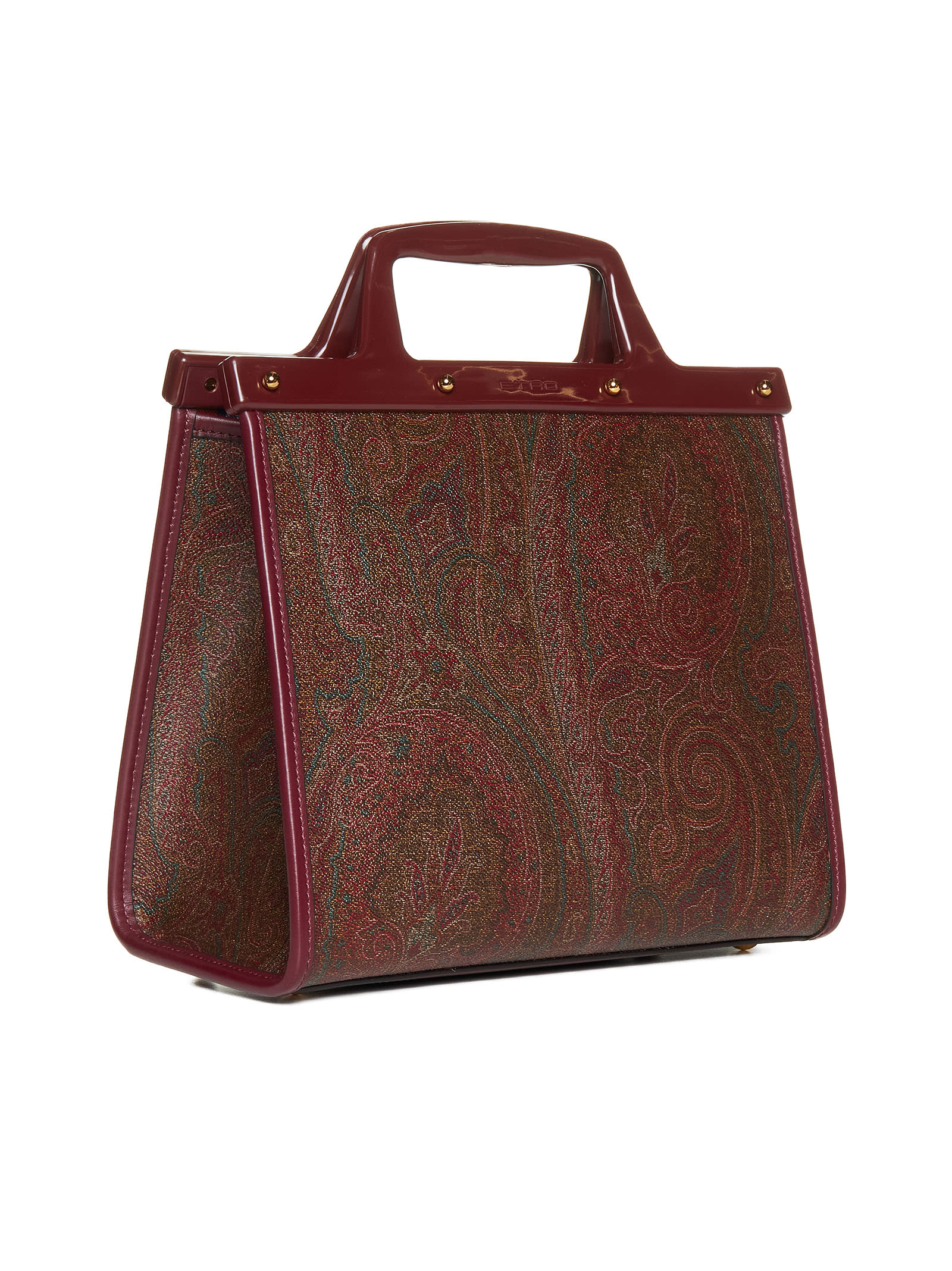 Shop Etro Tote In Bordeaux