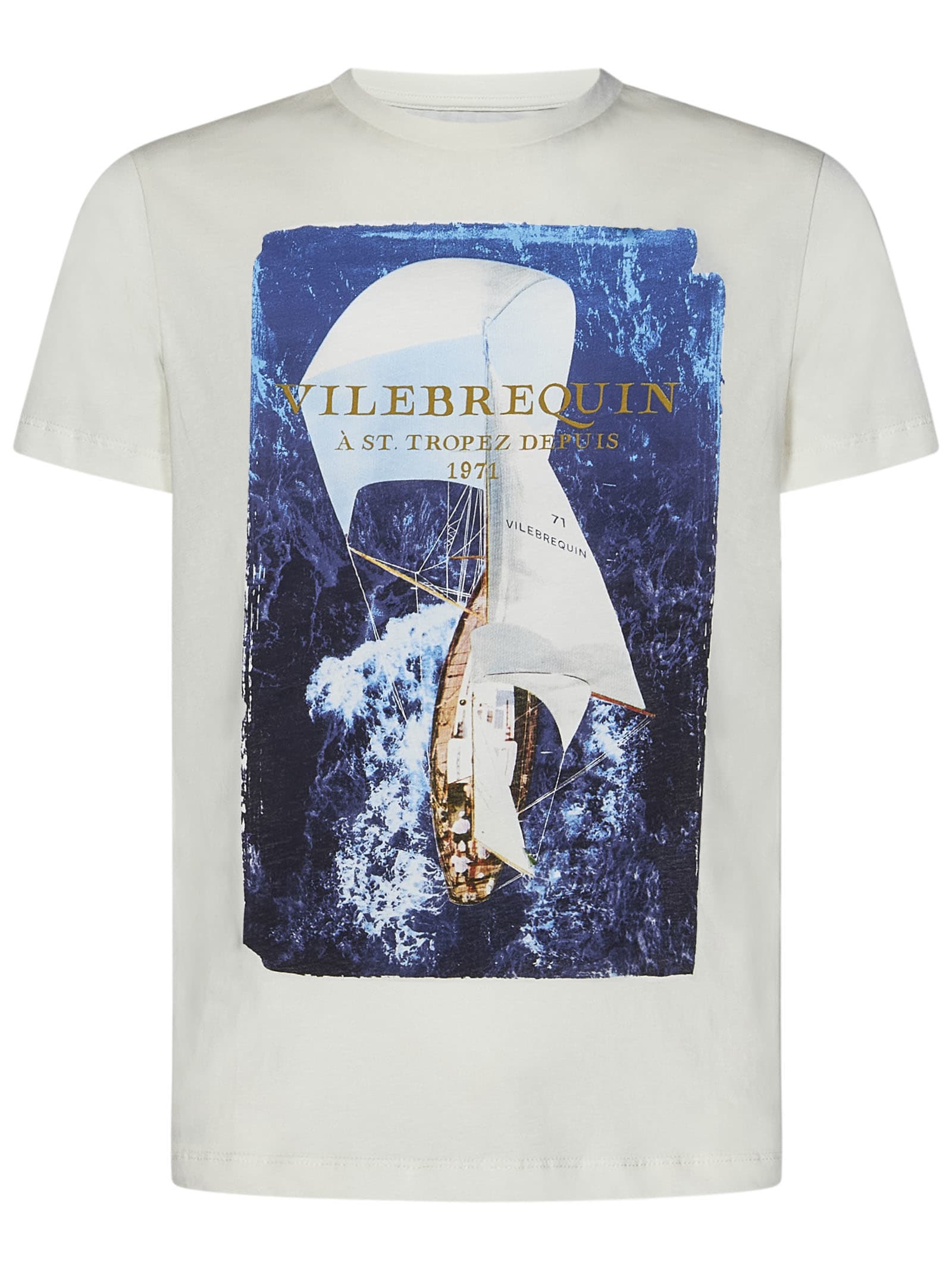 Shop Vilebrequin T-shirt In Off White