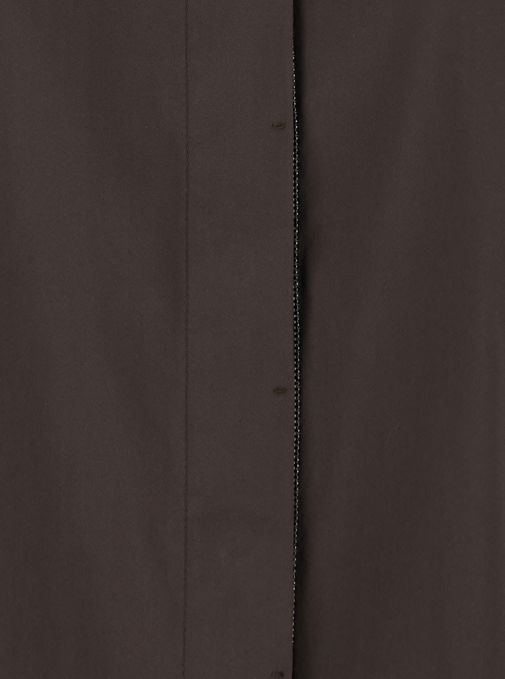 Brunello Cucinelli Brown Shirt With Classic Collar And Dropped Shoulders In Cotton Blend Woman In Brown