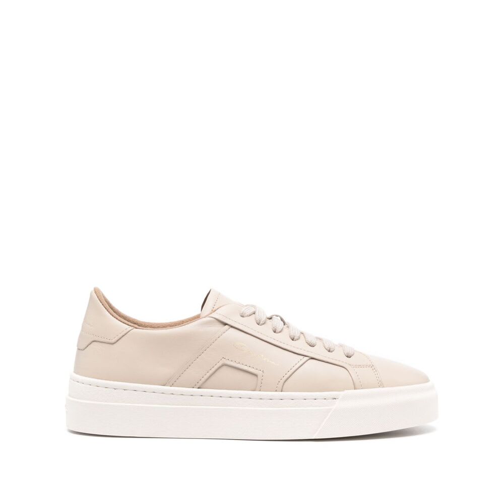 Shop Santoni Sneakers In Neutrals