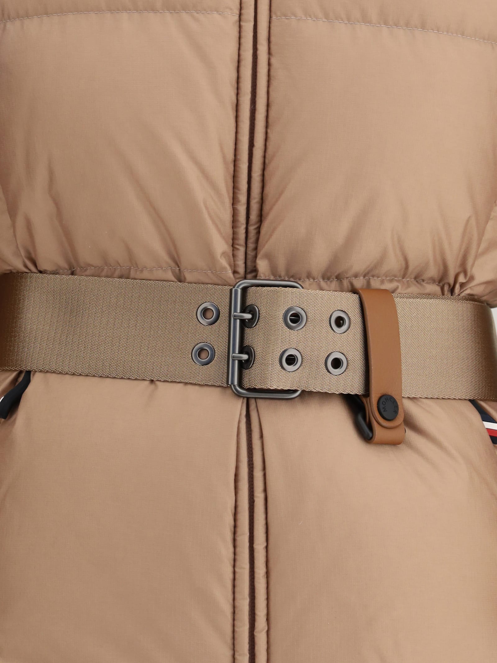 Moncler Nisene Short Down Jacket In Brown