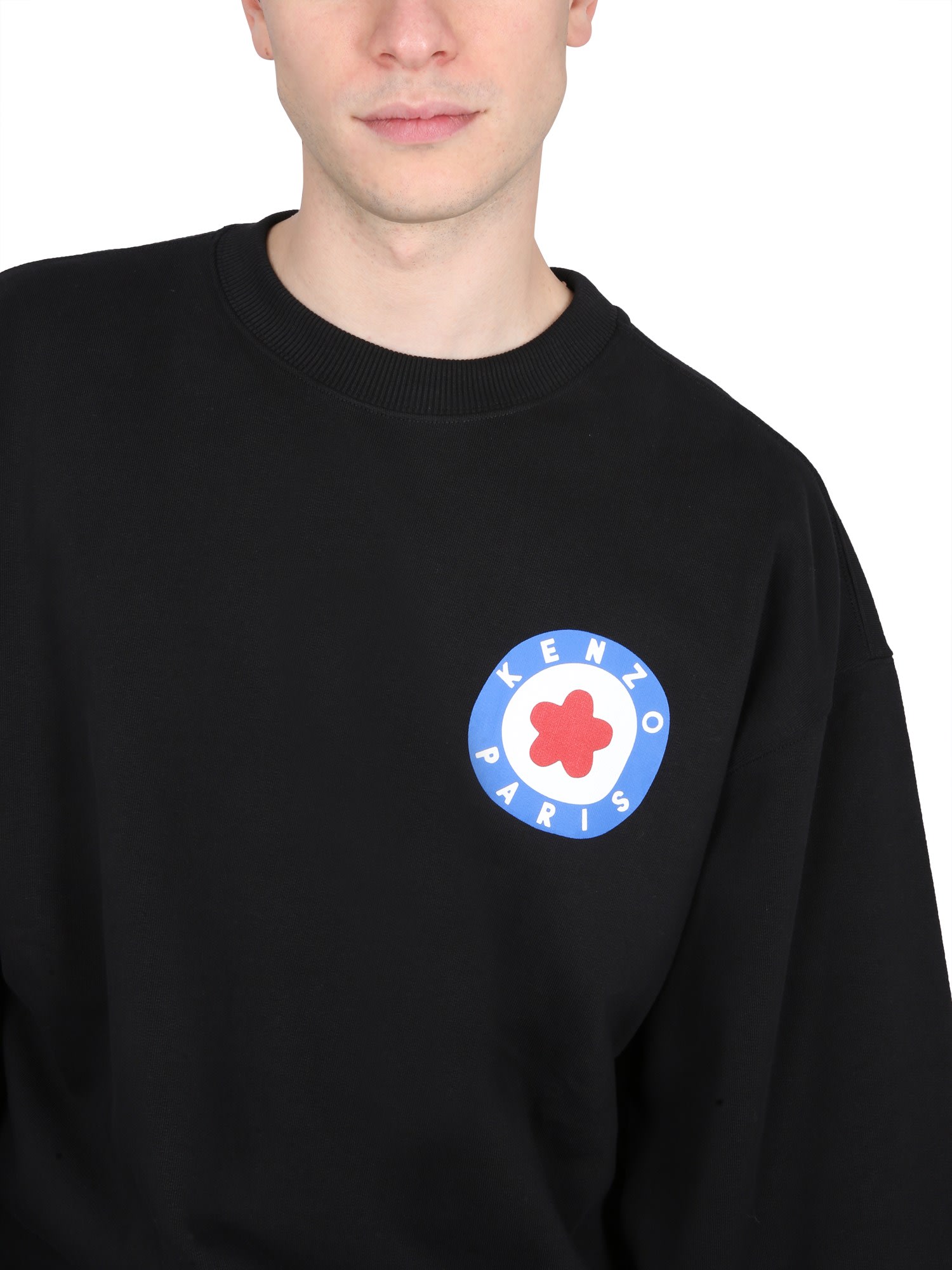 Shop Kenzo Sweatshirt With Logo In J Noir