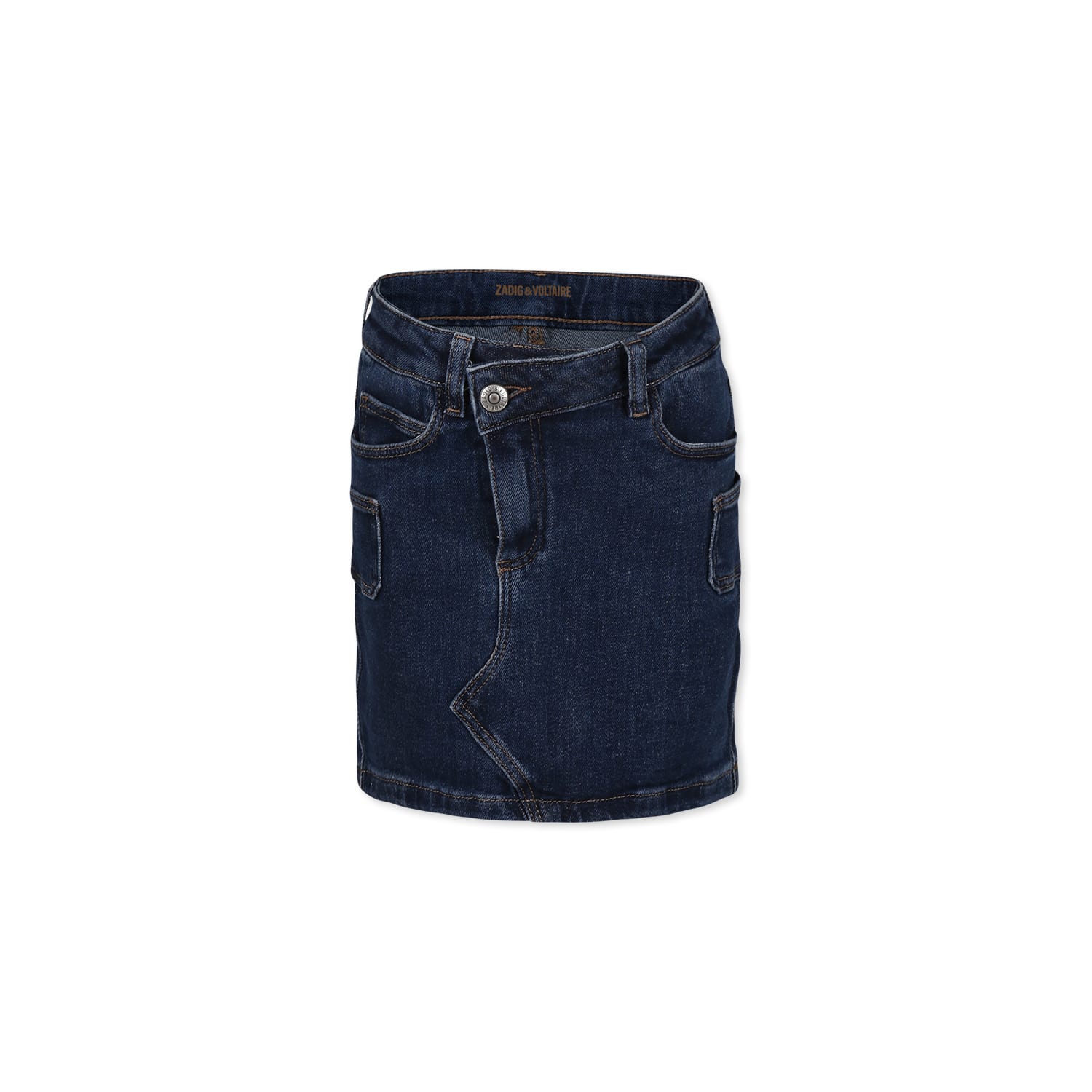 ZADIG &AMP; VOLTAIRE BLUE SKIRT FOR BOY WITH LOGO 