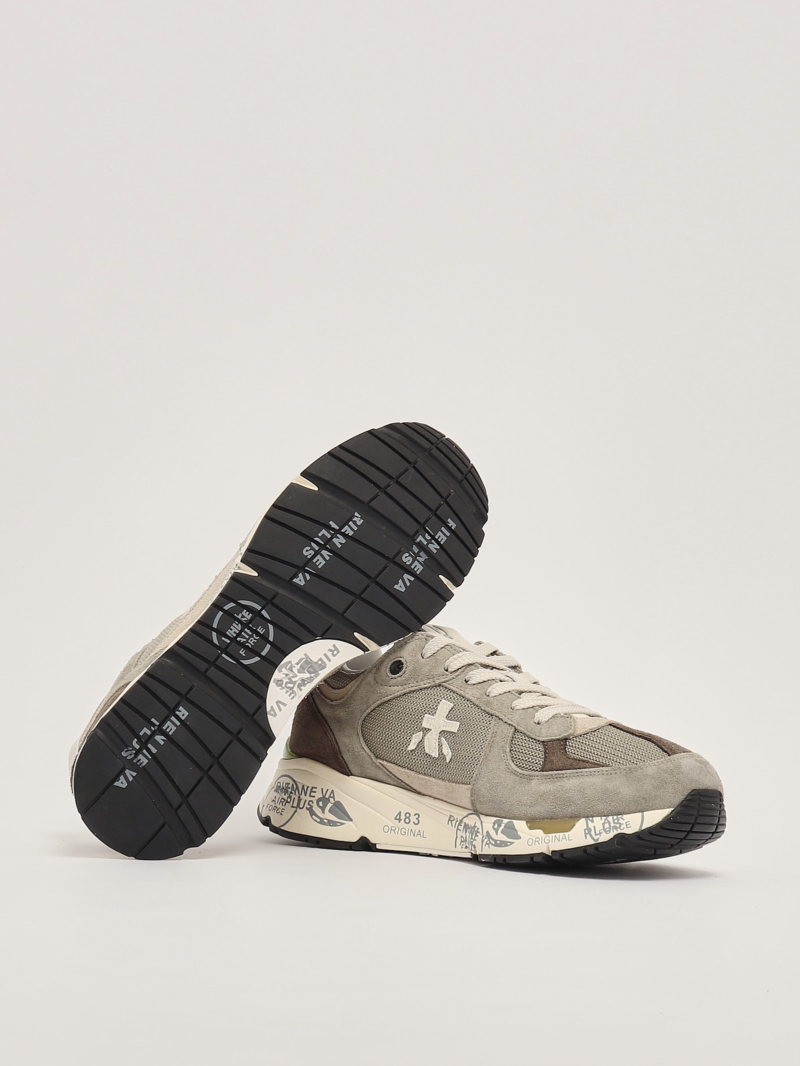 Shop Premiata Sneakers Sneaker In Grigio