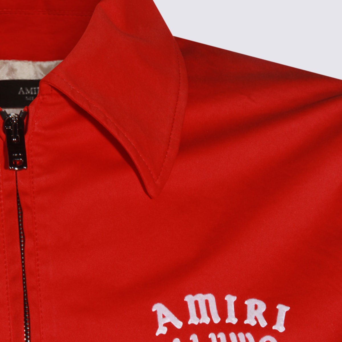 Amiri Jacket Pointed Collar Long Sleeves In Red