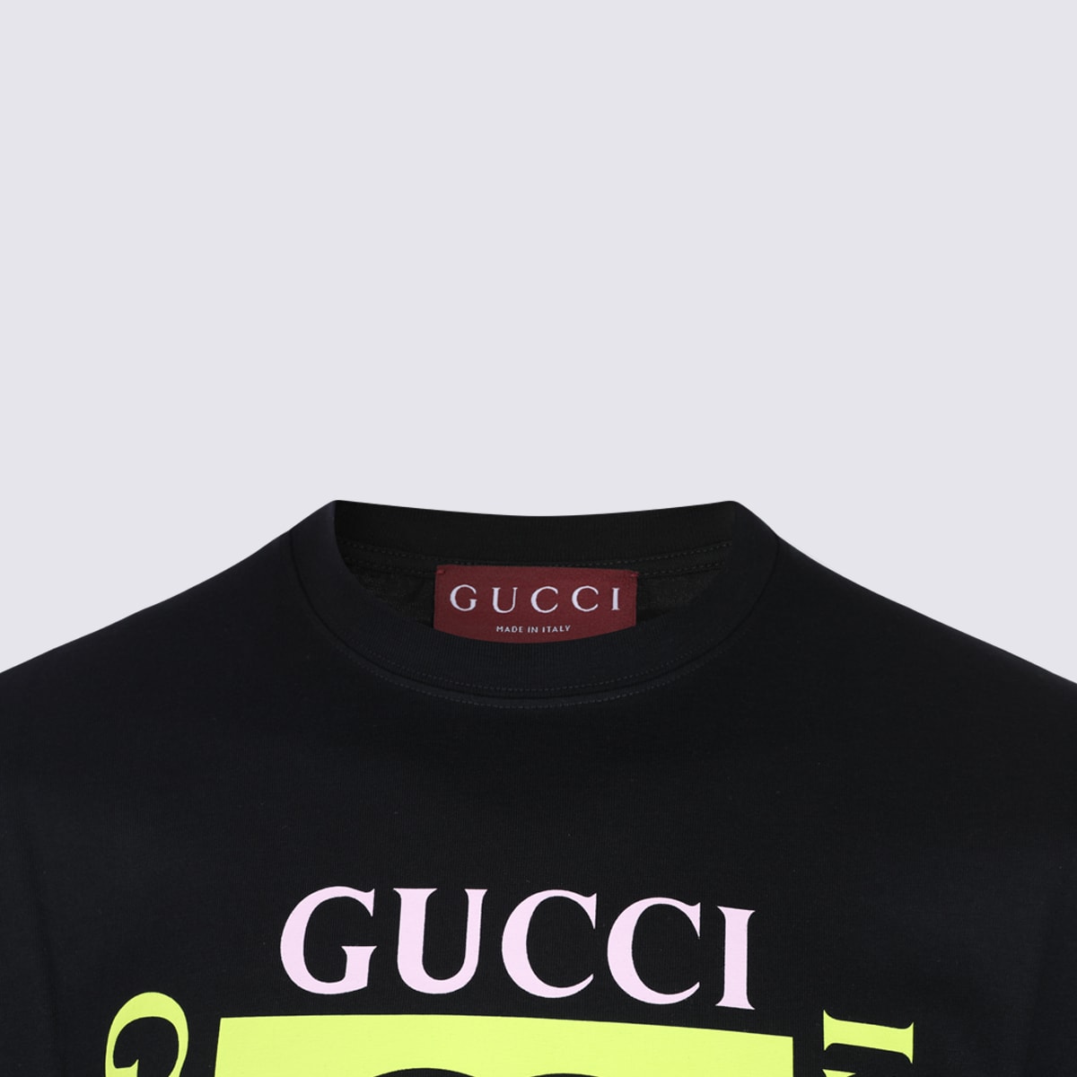 Gucci Men Short Sleeve Cotton Jersey T-shirt In Black