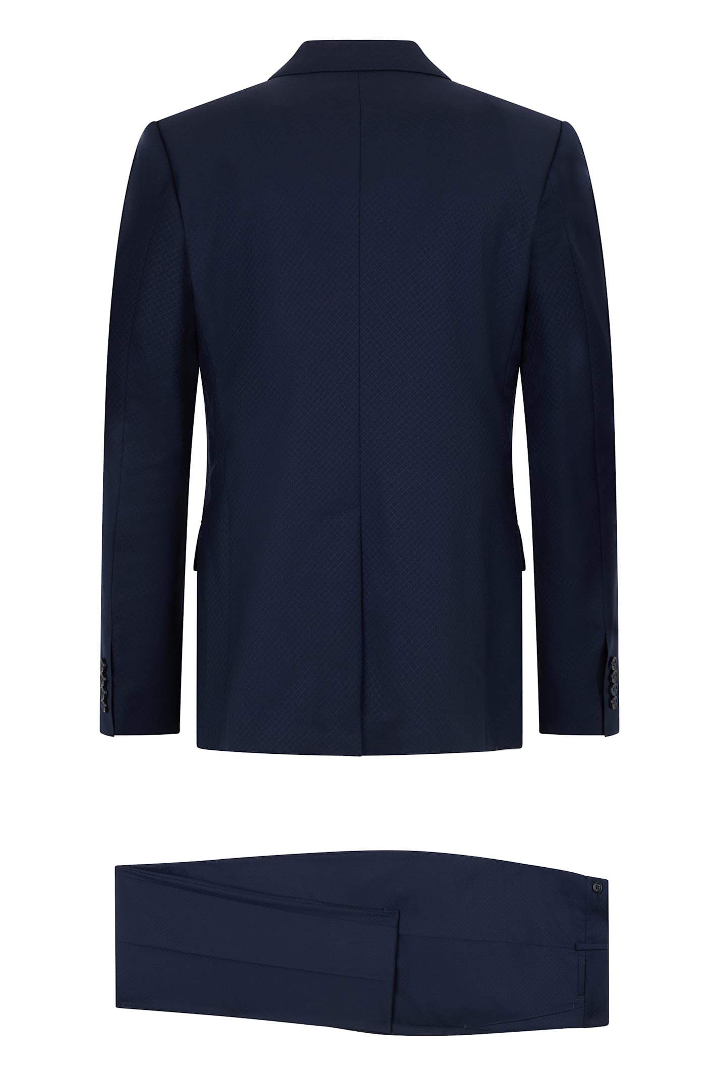 Dolce & Gabbana Double-breasted Suit In Blue
