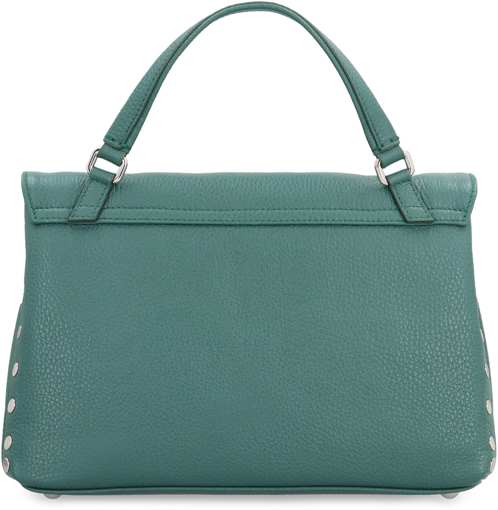 Shop Zanellato Postina S Leather Handbag In Green