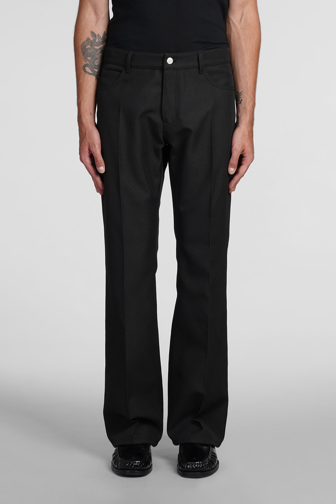 Courrèges Pants In Black Polyester