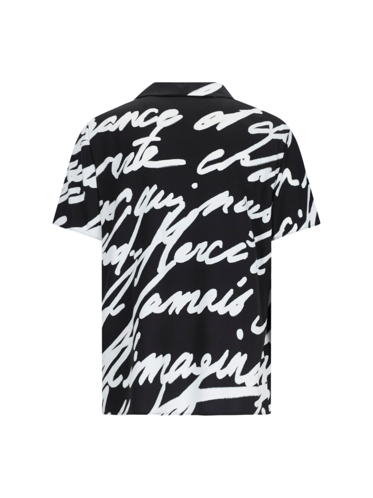 Balmain Big Love Letter Pajama Shirt In Black
