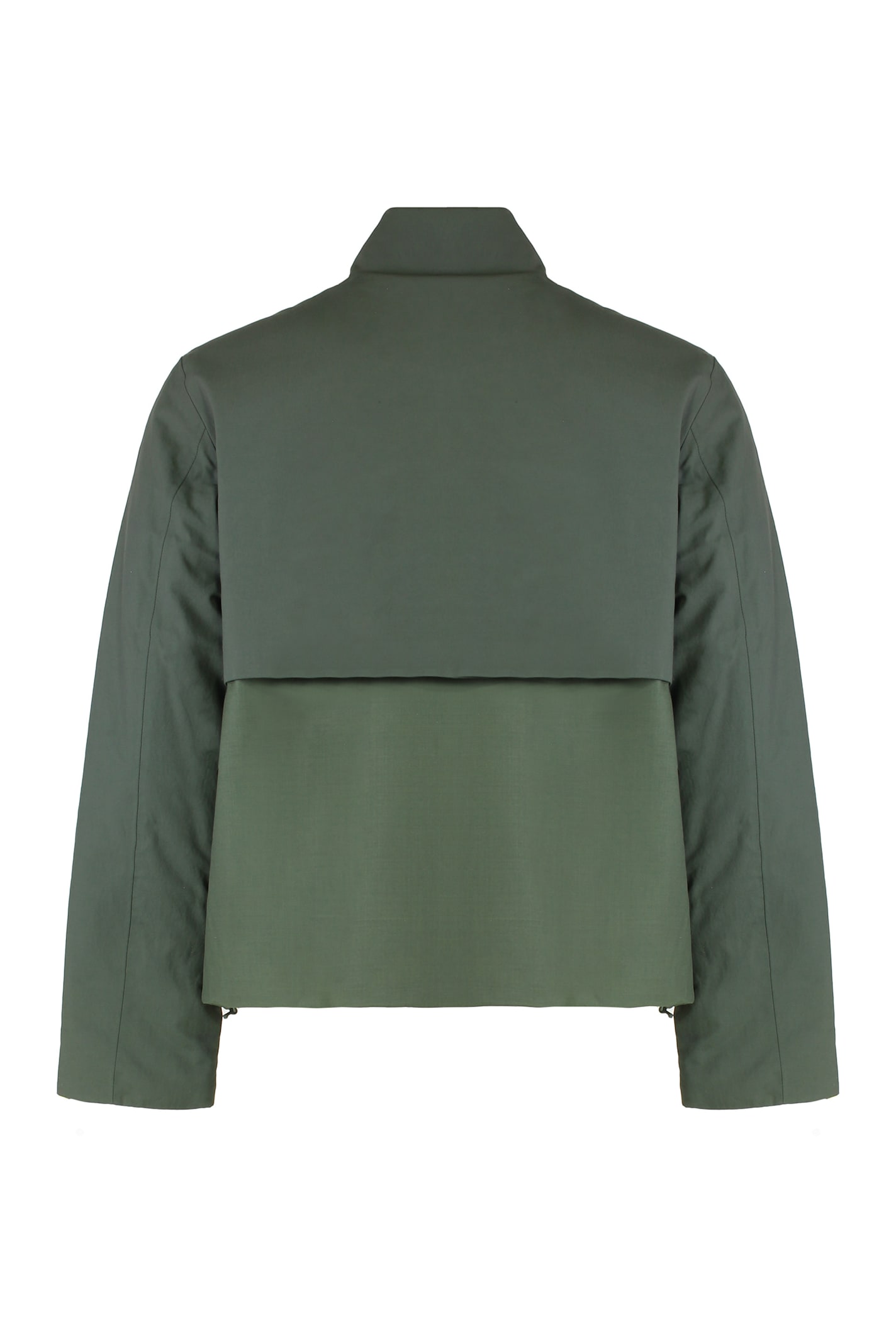K-way X Antheo Panelled Wool Jacket In Green