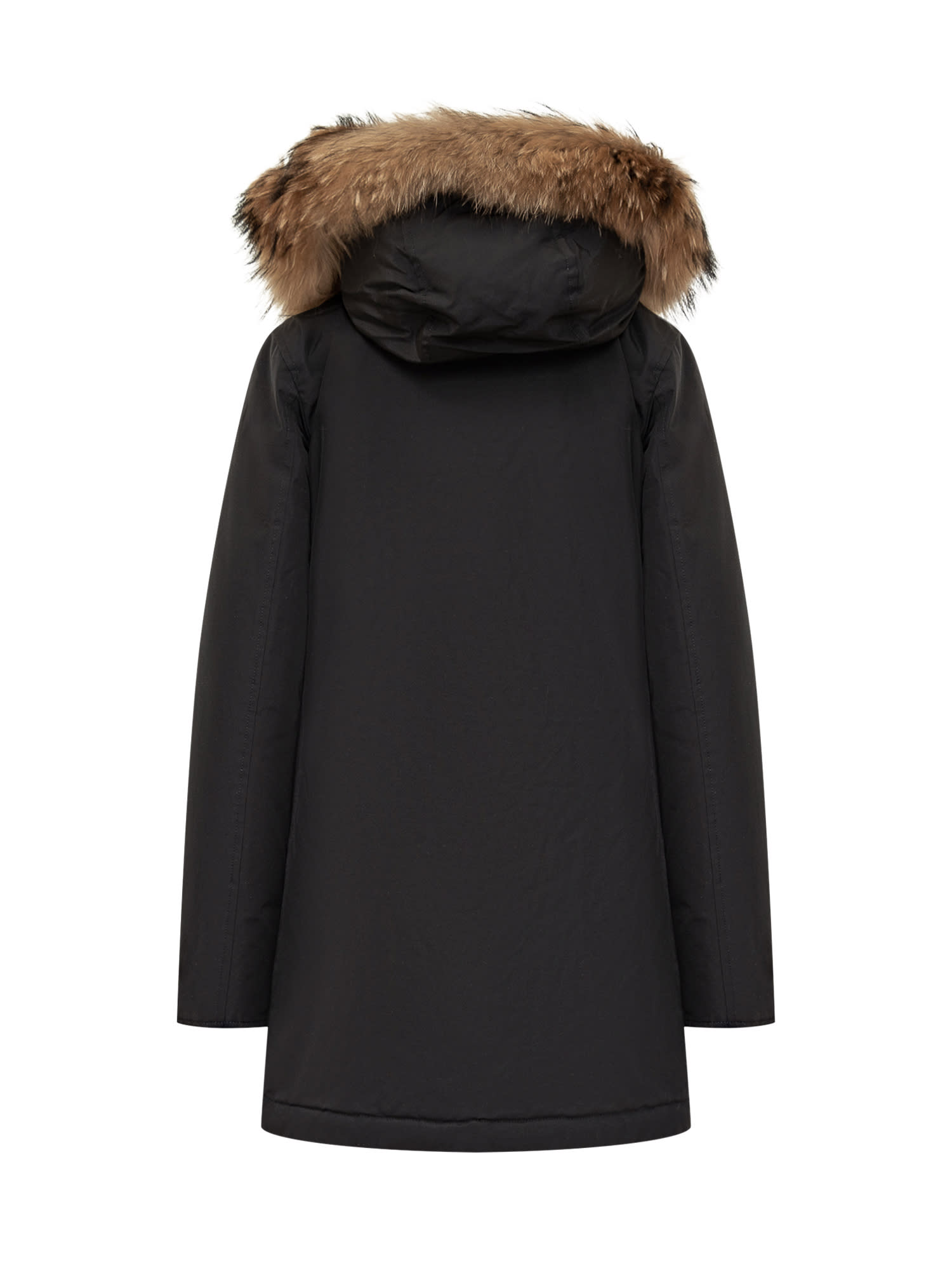 Woolrich Arctic Buttoned Jacket In Black