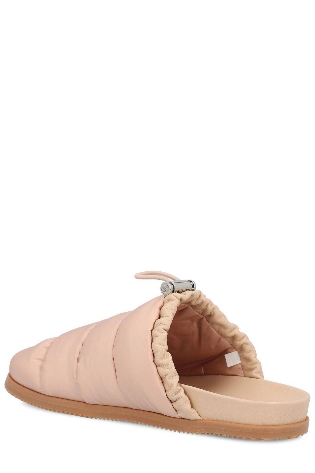 MONCLER LOGO PATCH PADDED SLIPPERS