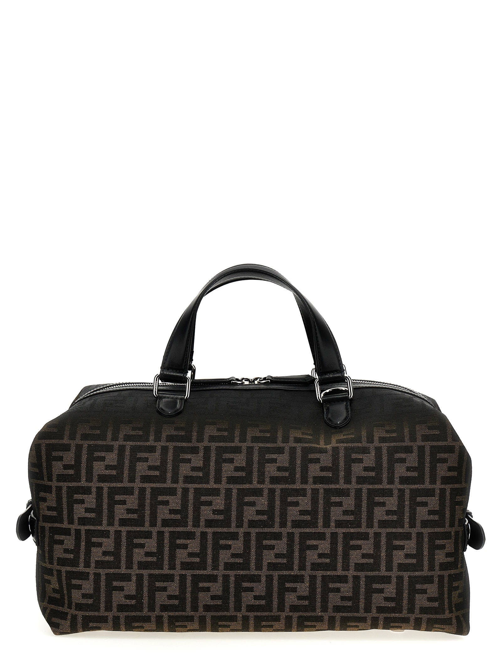 Shop Fendi Siesta Medium Ff Eclissi Travel Bag In T Tab/mr/nr/pall