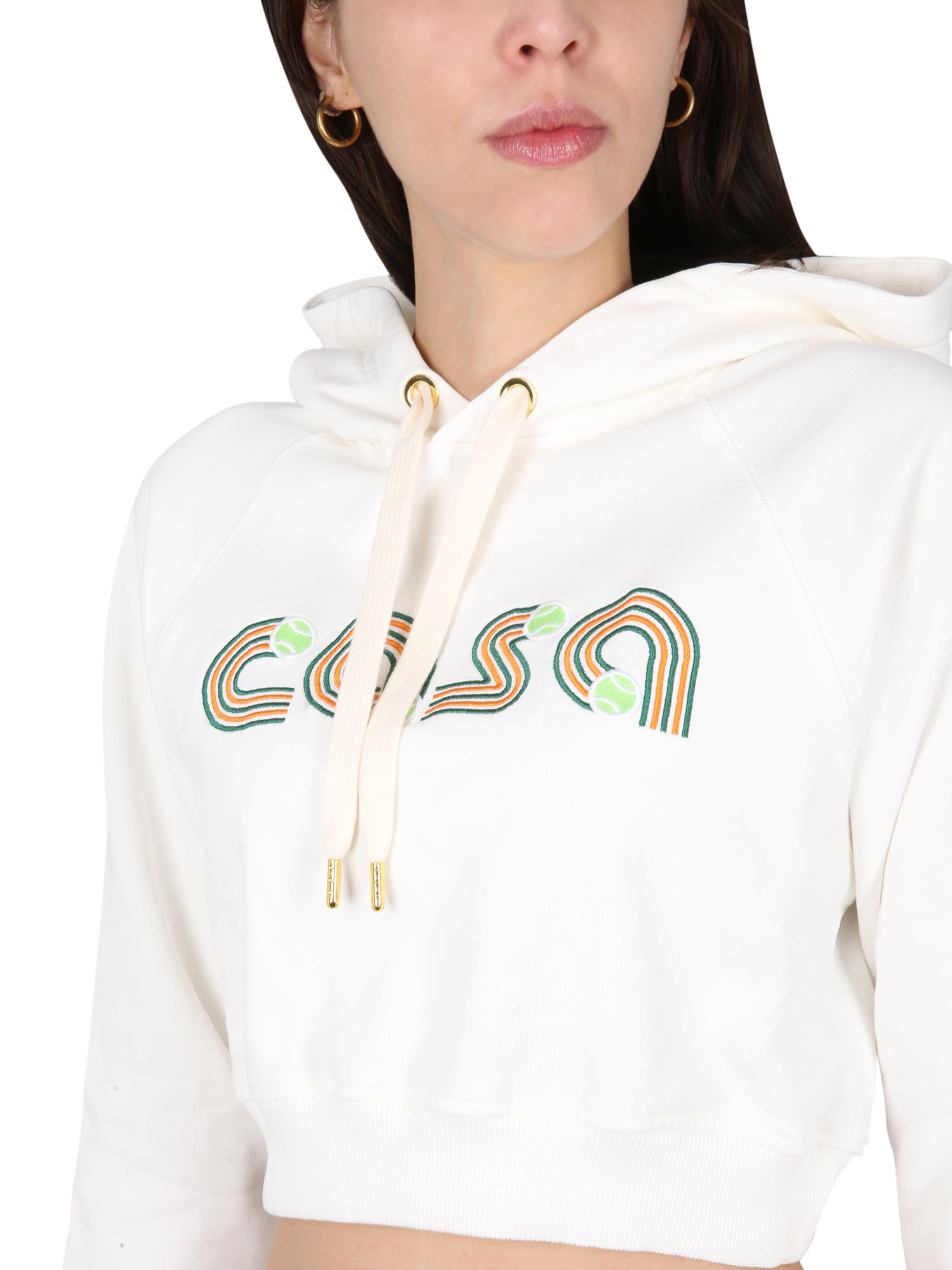 Shop Casablanca Jeu De Tennis Sweatshirt