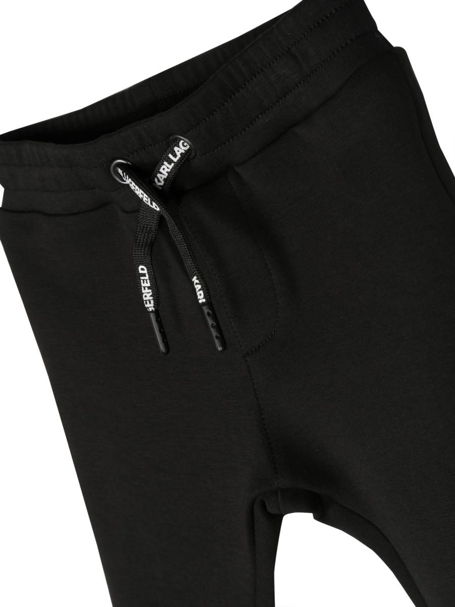 Shop Karl Lagerfeld T-shirt, Jogger And Zip-up Sweatshirt Set In Black