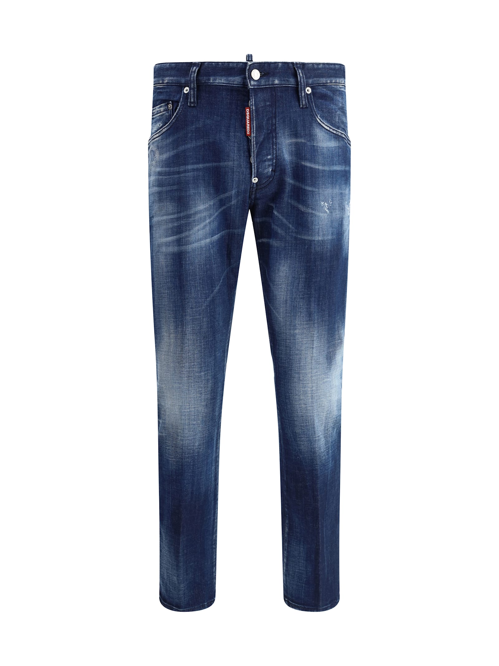 Dsquared2 Blue Cotton Skinny Jeans