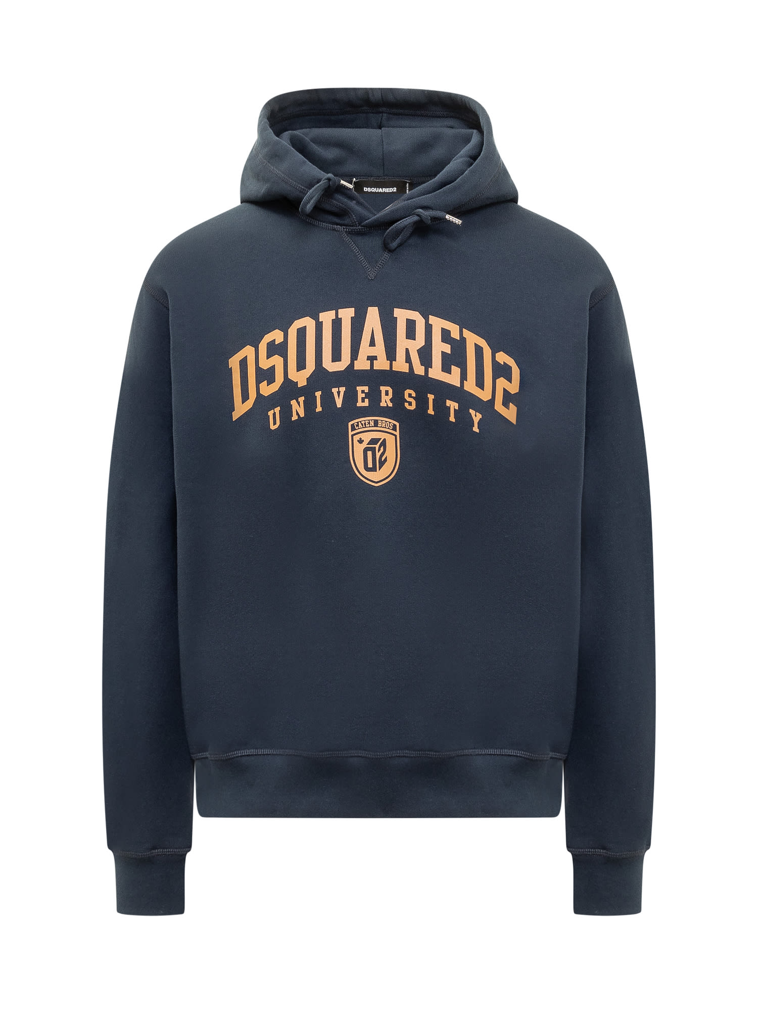 Shop Dsquared2 University Hoodie In Blue Navy