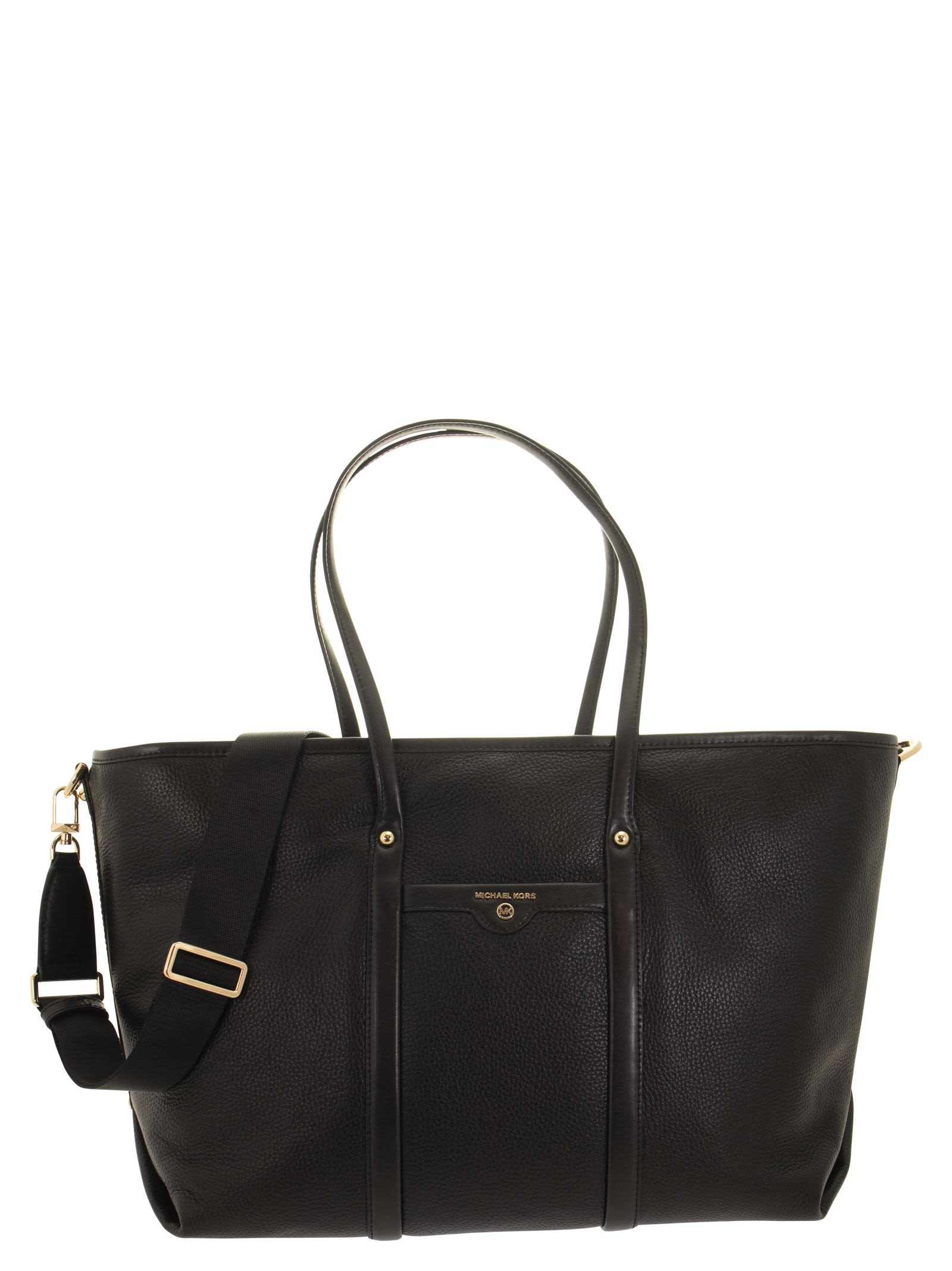 Michael Kors Beck - Large Tote Bag In Grained Leather