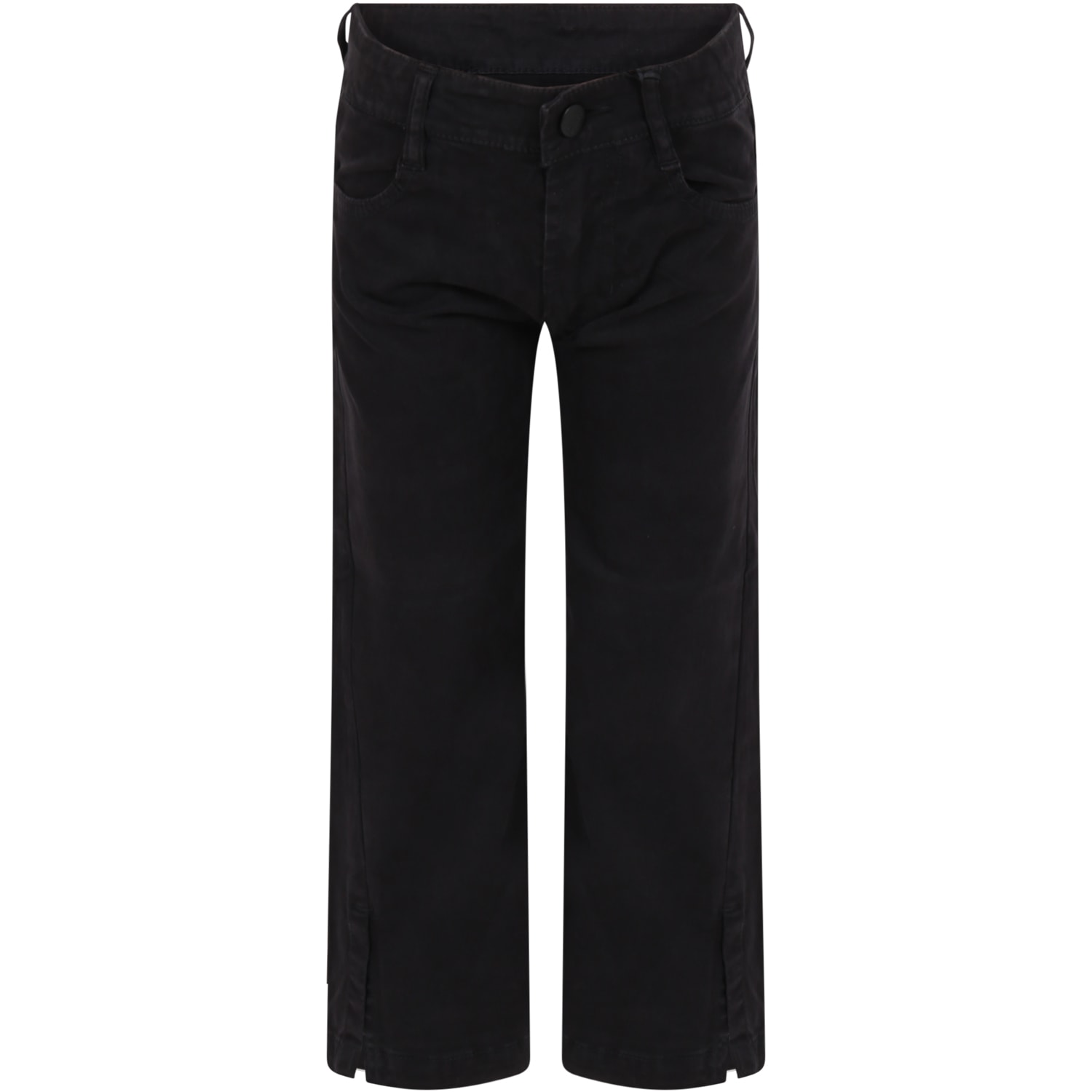 DKNY Black Jeans For Girl With Logo