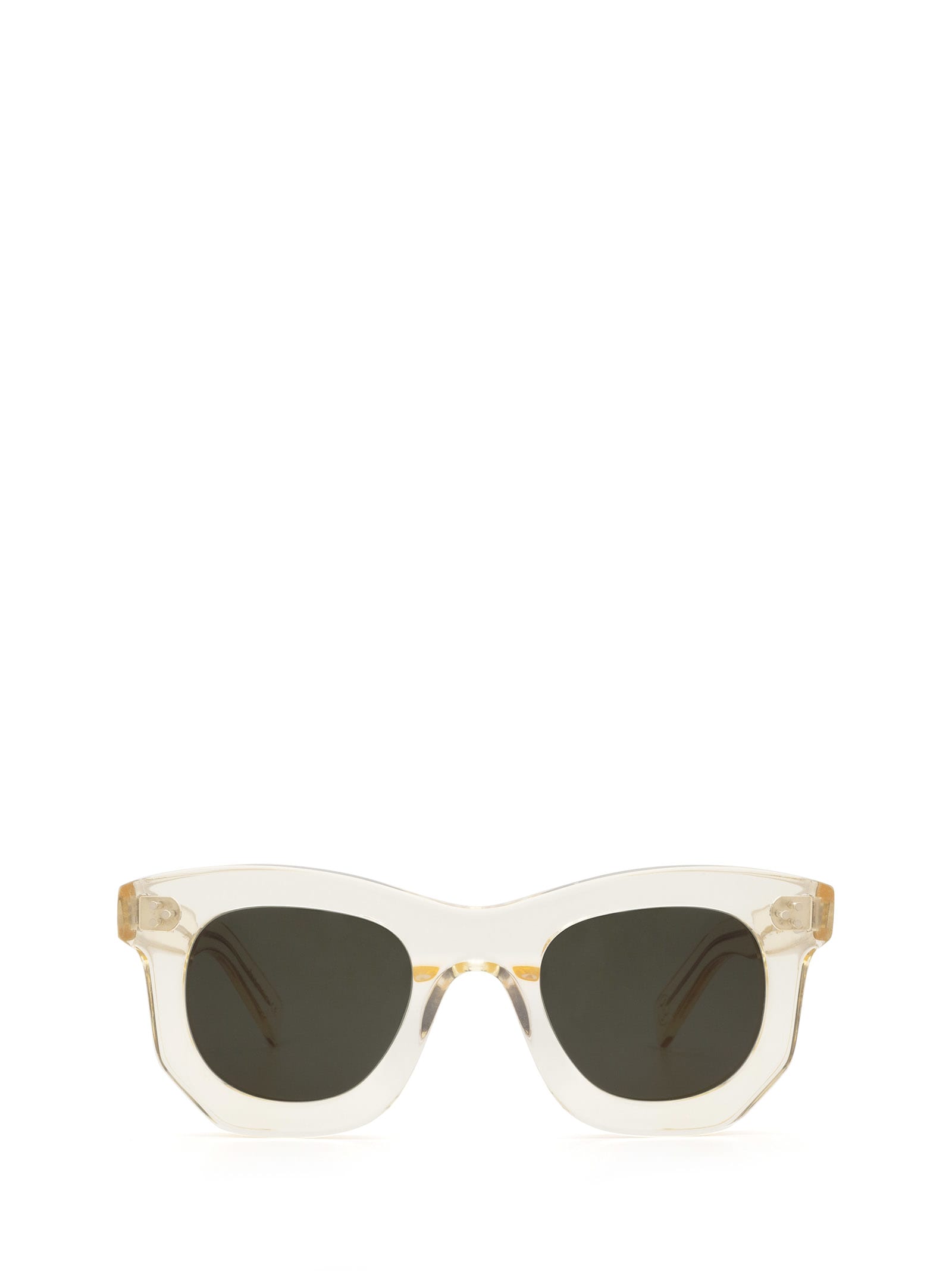 LESCA OGRE SUN CHAMPAGNE SUNGLASSES